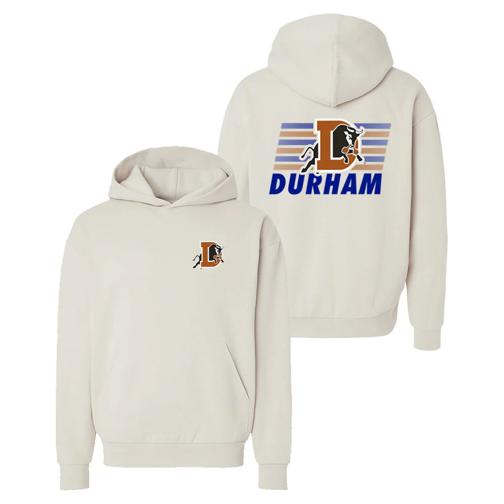 Durham Bulls Heavyweight Block Line Hoodie
