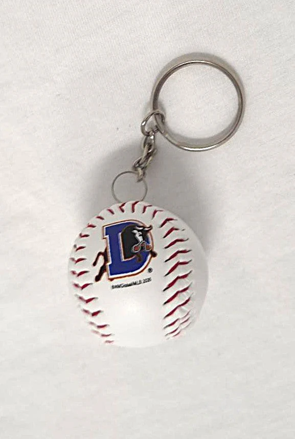 Durham Bulls Mini Baseball Keychain