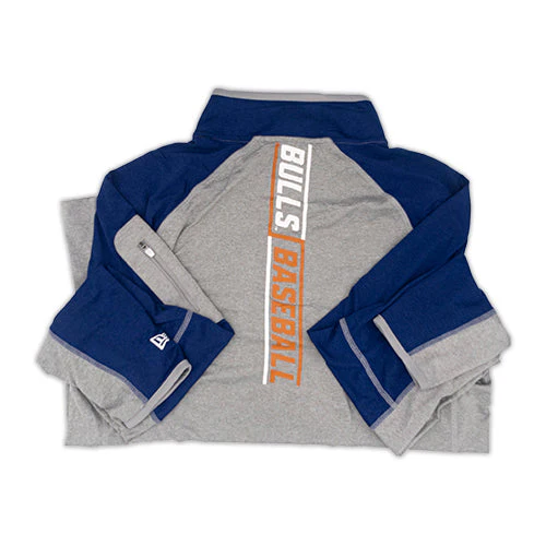 Durham Bulls New Era Royal/Gray Sport 1/4 Zip - Image 2
