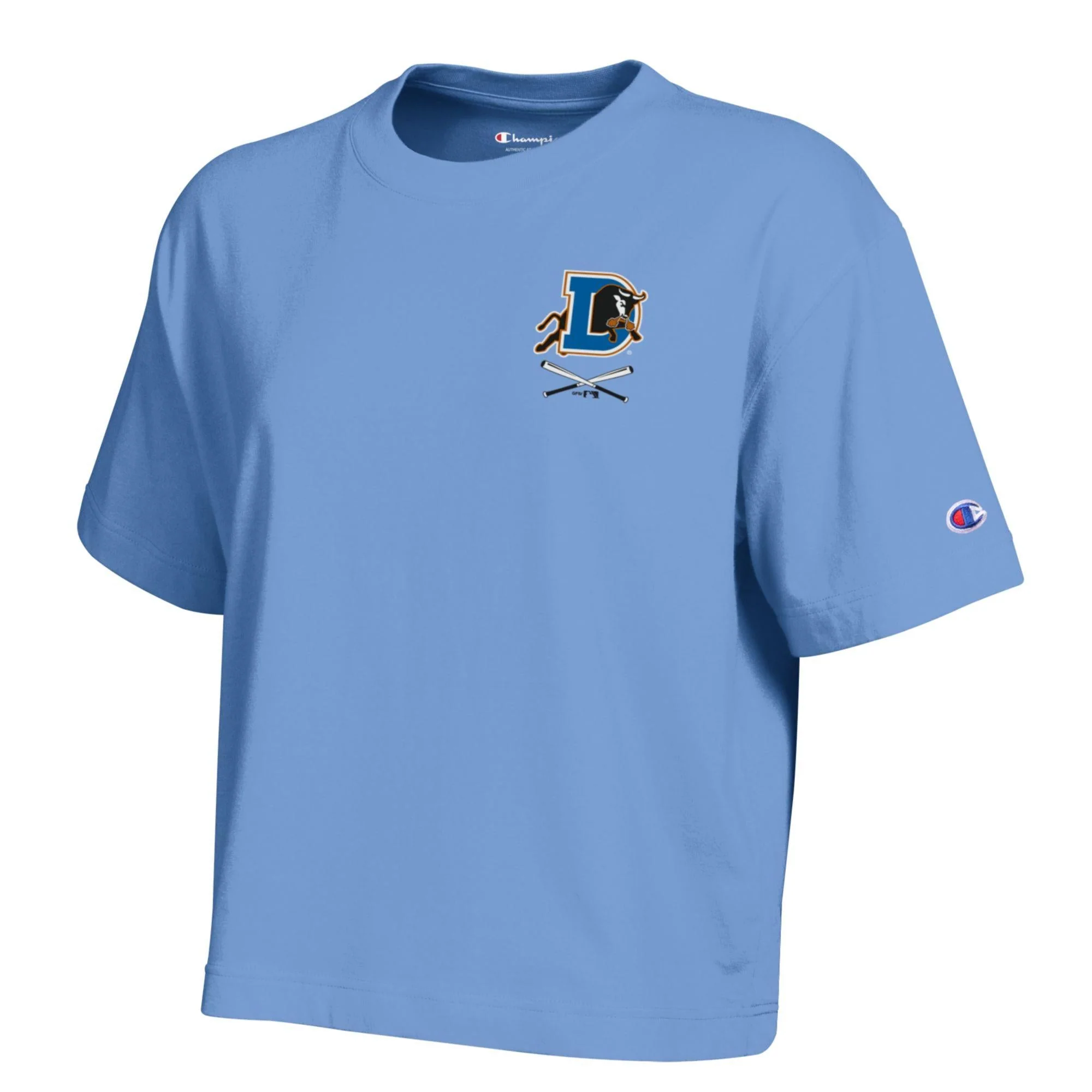 Durham Bulls Women's Cross Bat All Star Crop Top