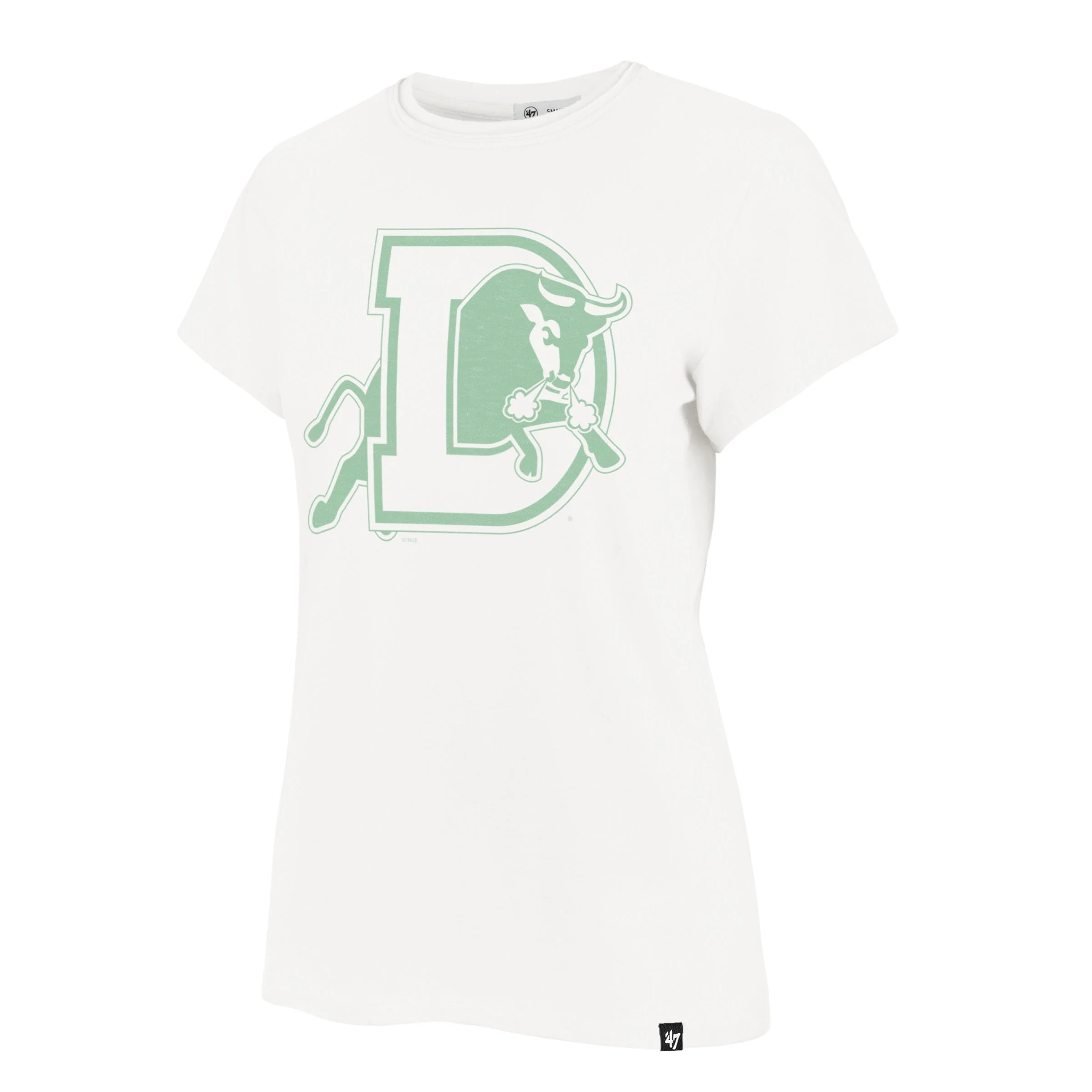 Durham Bulls Women's Green D Logo Frankie Tee - Image 2