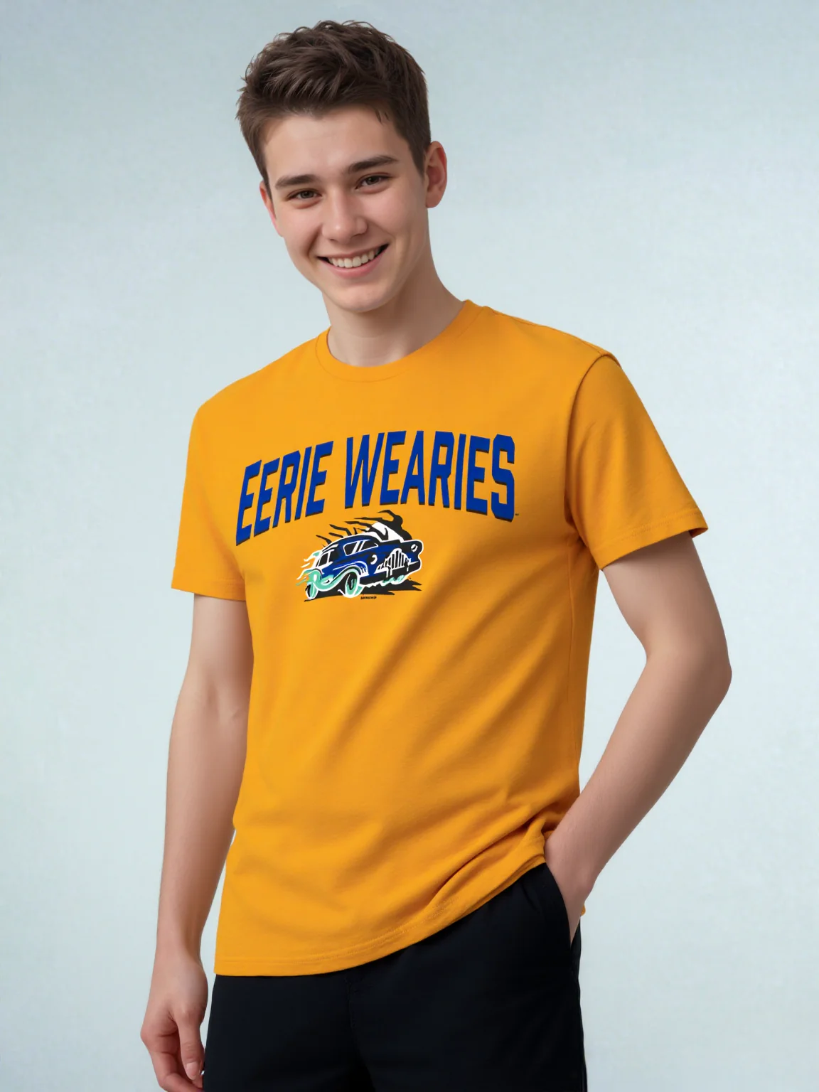Eerie Wearies Gold Zaid Premium T-Shirt - Image 3