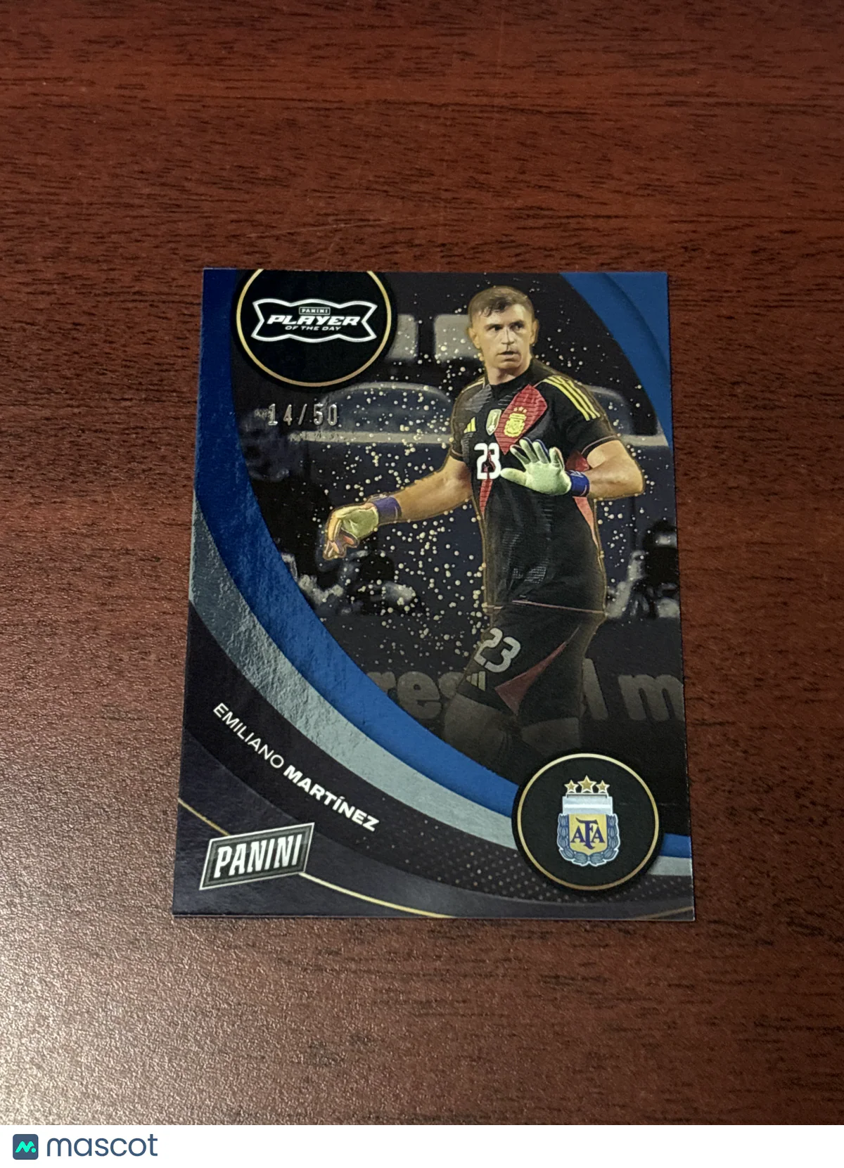 Emiliano Martínez 2026 Panini Player of the Day S