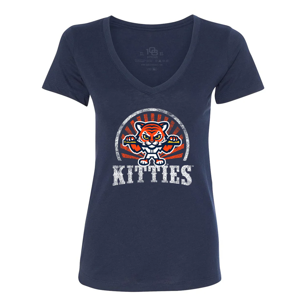 Erie SeaWolves 108 Women's Kitties Surf's Up Tee