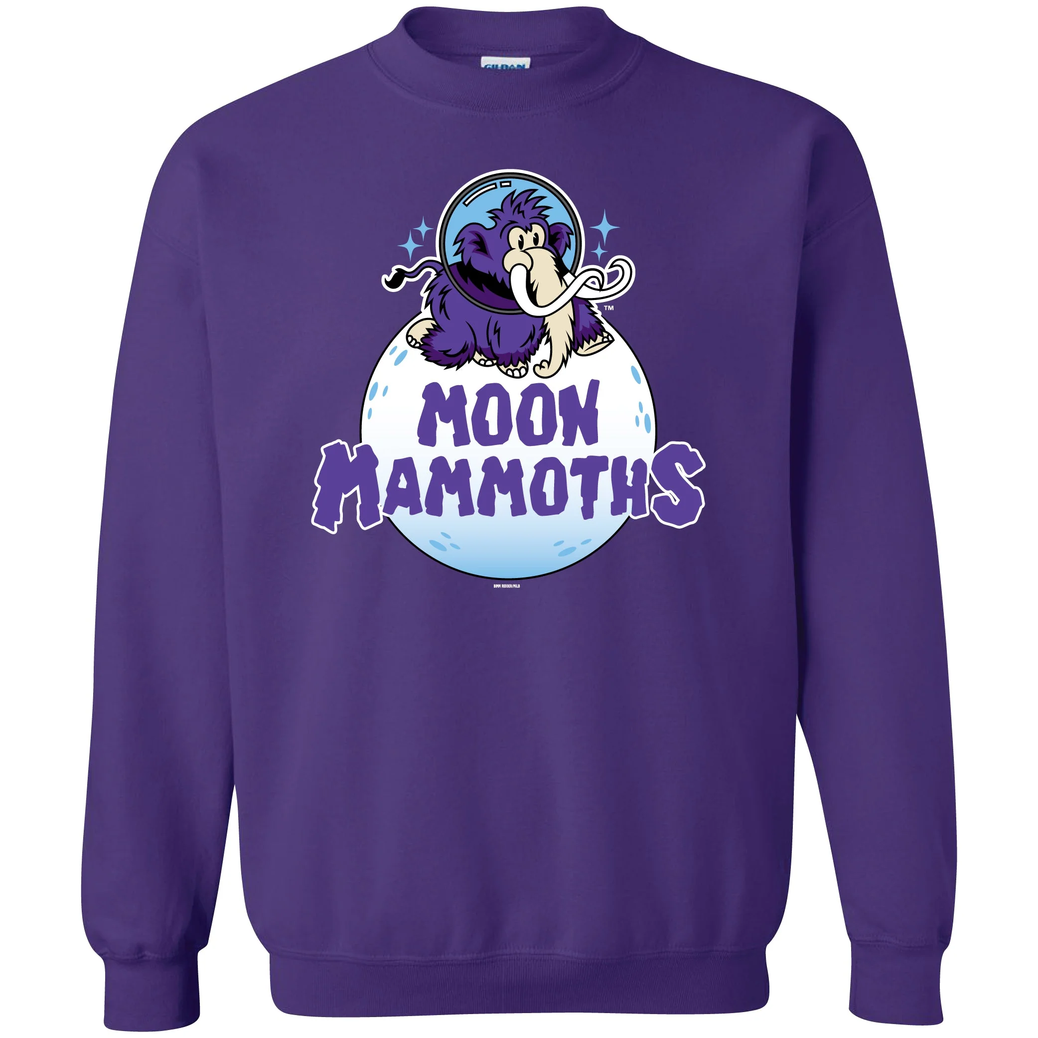 Erie SeaWolves BR Moon Mammoths Crewneck Sweatshirt