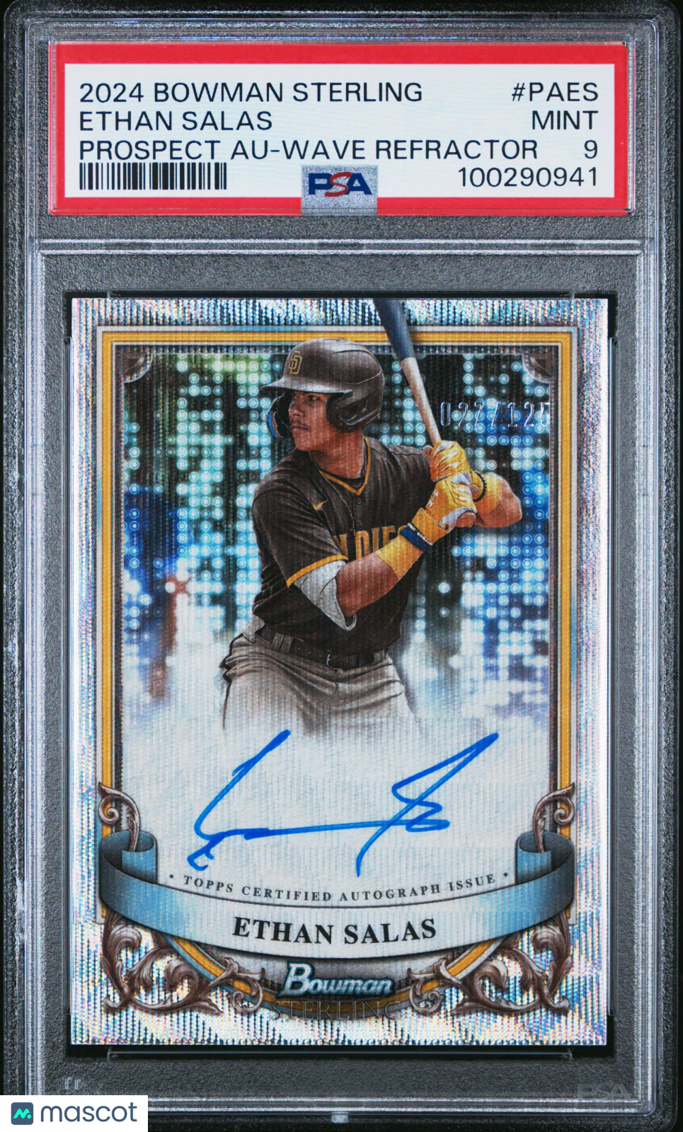 Ethan Salas 2024 Bowman Sterling Prospect Autogra