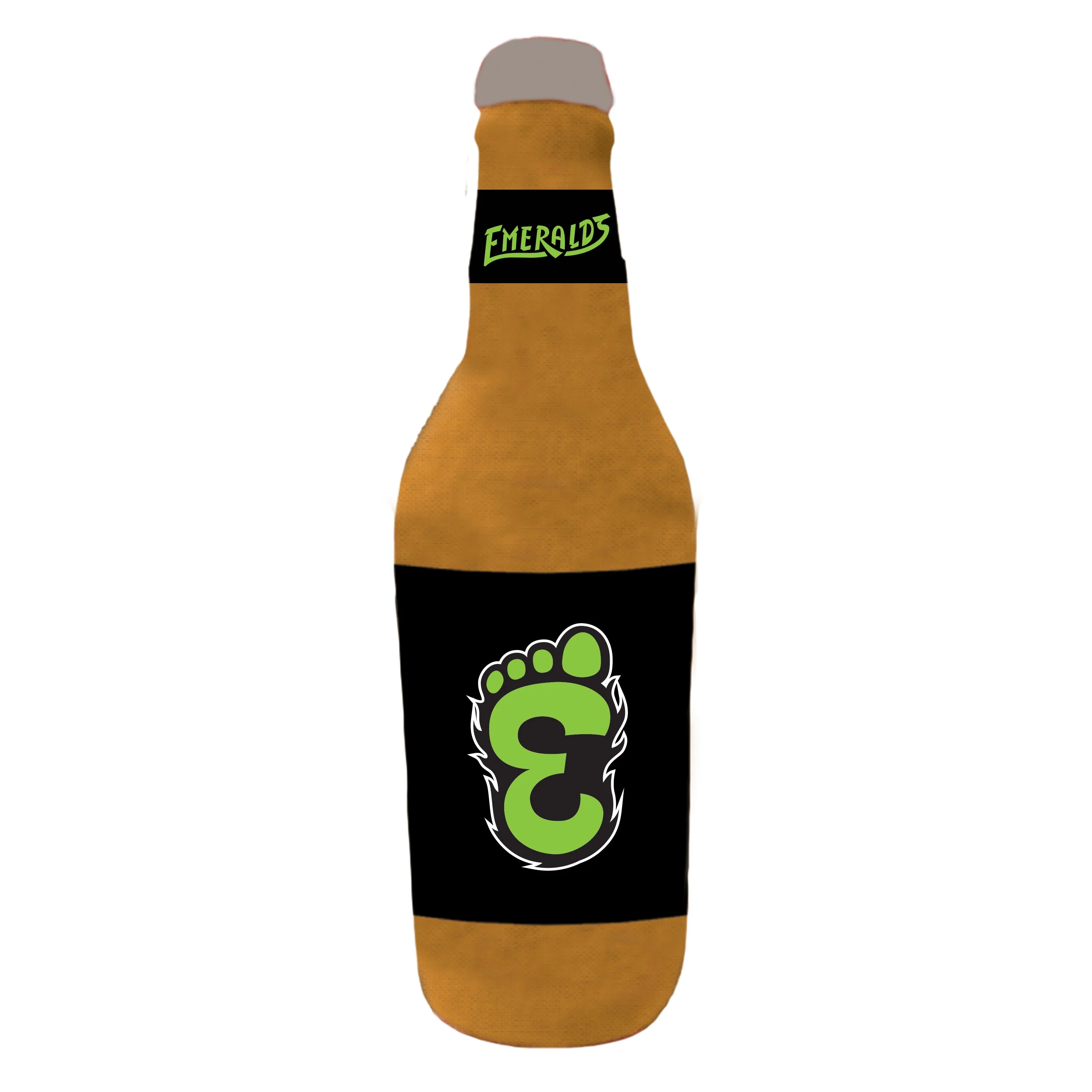 Eugene Emeralds All Star Dogs Beer Bottle Squeaky Toy