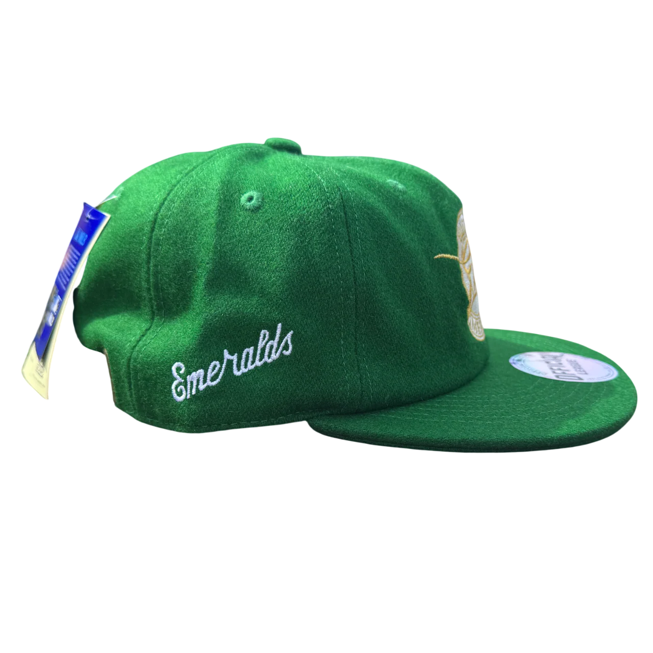 Eugene Emeralds Official League Vintage Ems Kelly Green Wooly Cap - Image 2