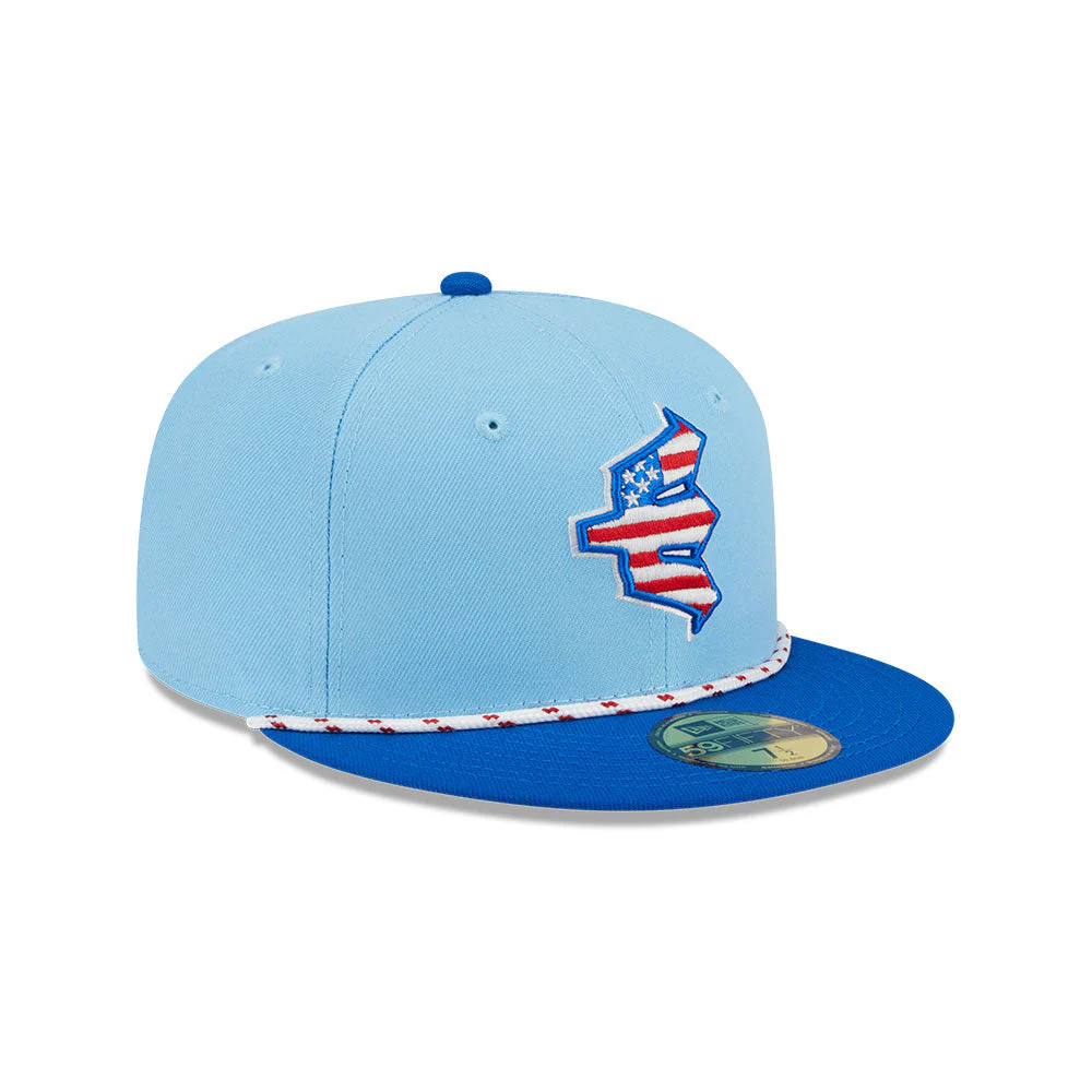 Everett AquaSox 2025 4th of July Cap 59FIFTY - Image 2