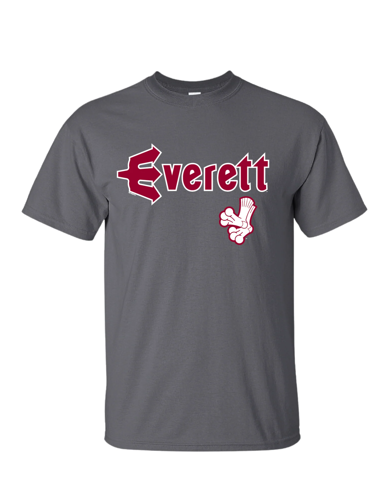 Everett AquaSox Crimson & Gray Tee