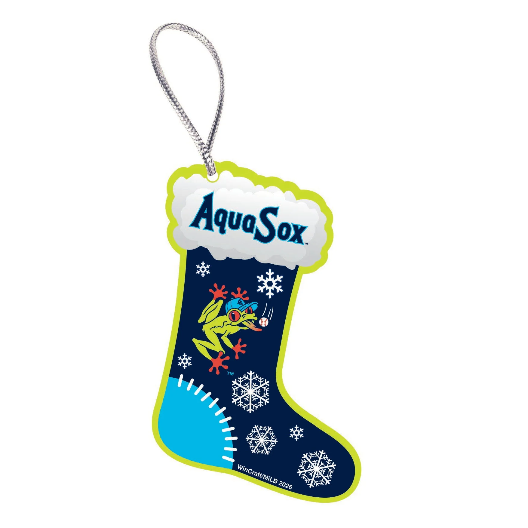 Everett AquaSox Holiday Stocking Ornament