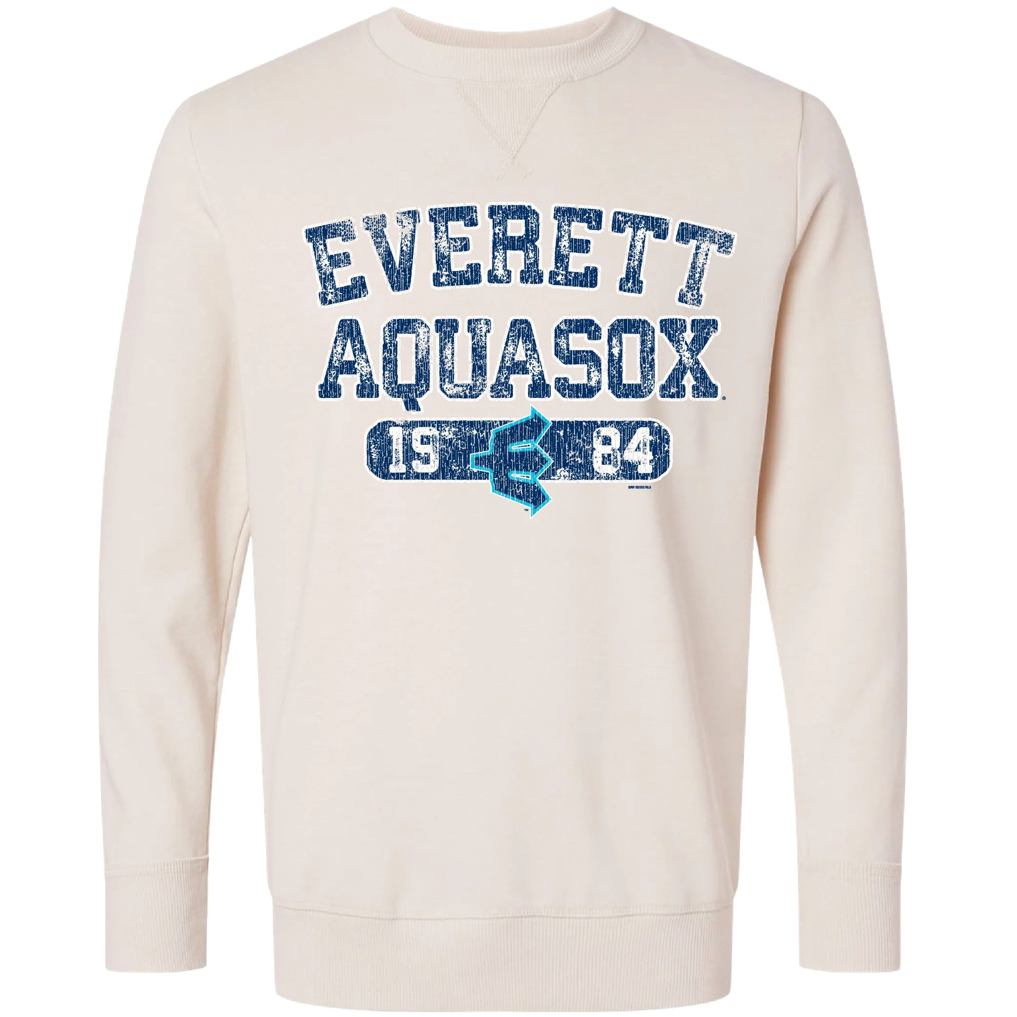 Everett AquaSox Vintage Wash Crewneck
