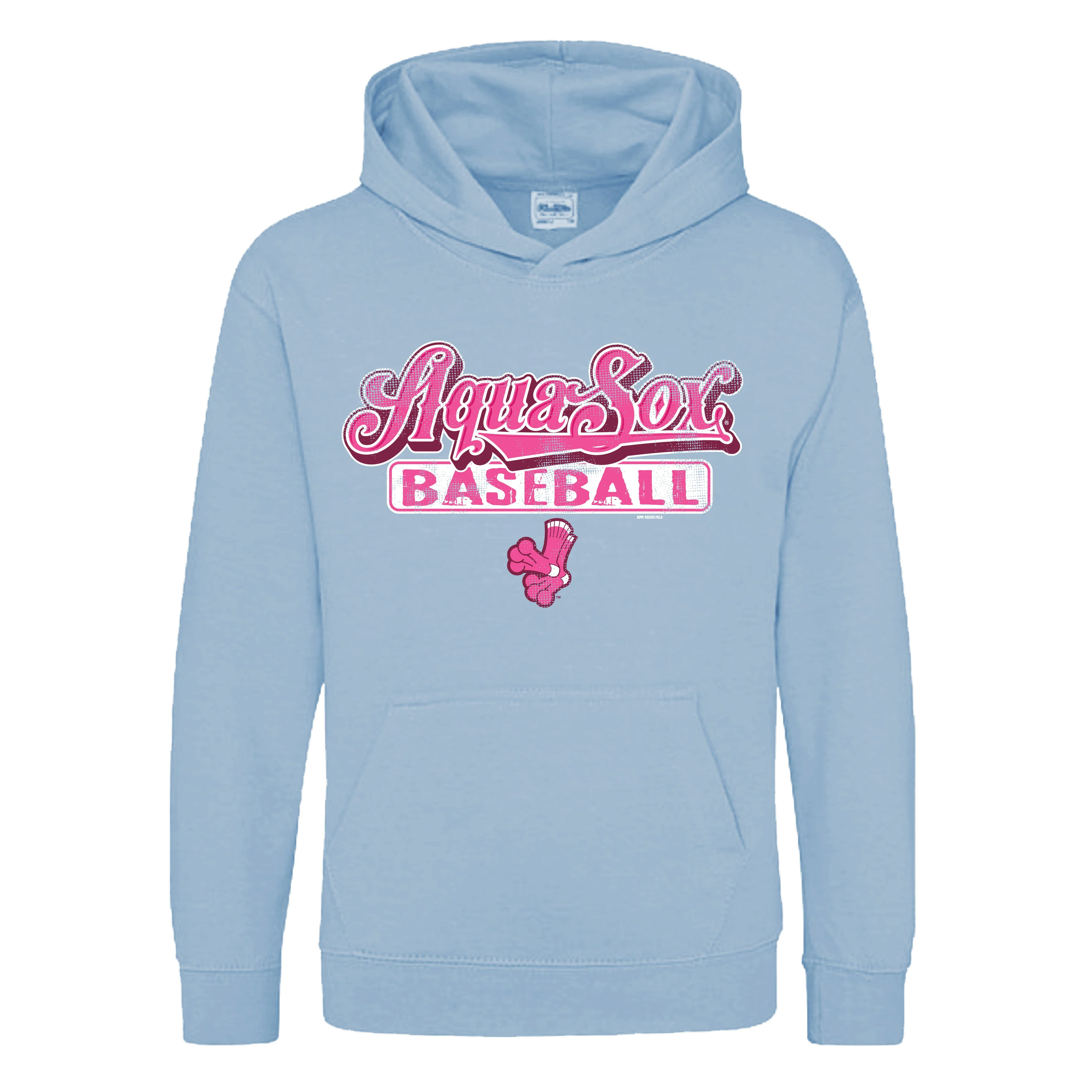 Everett AquaSox Youth Sky Blue Hoodie