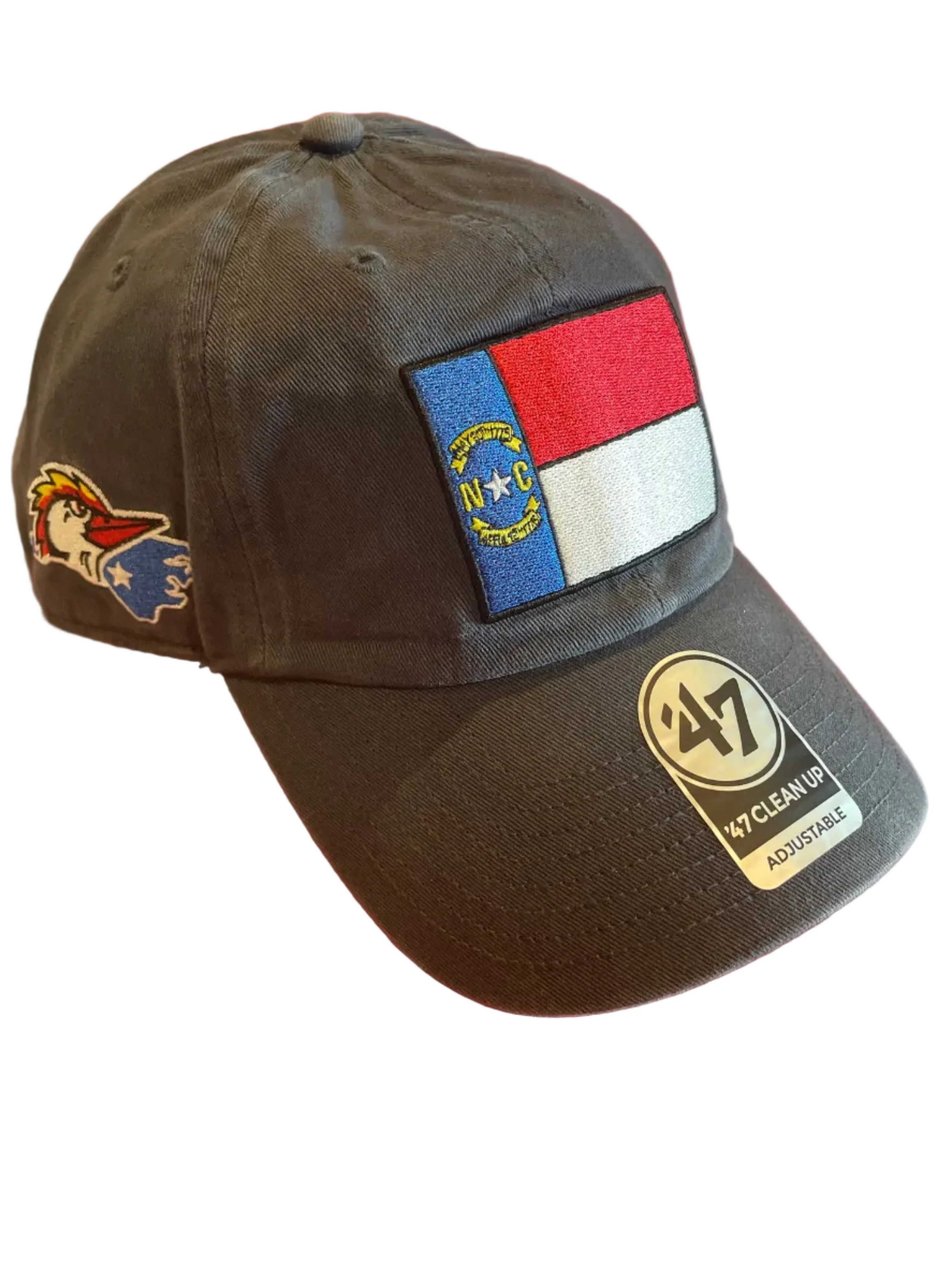 Fayetteville Woodpeckers 47 Brand NC Flag Clean Up Cap