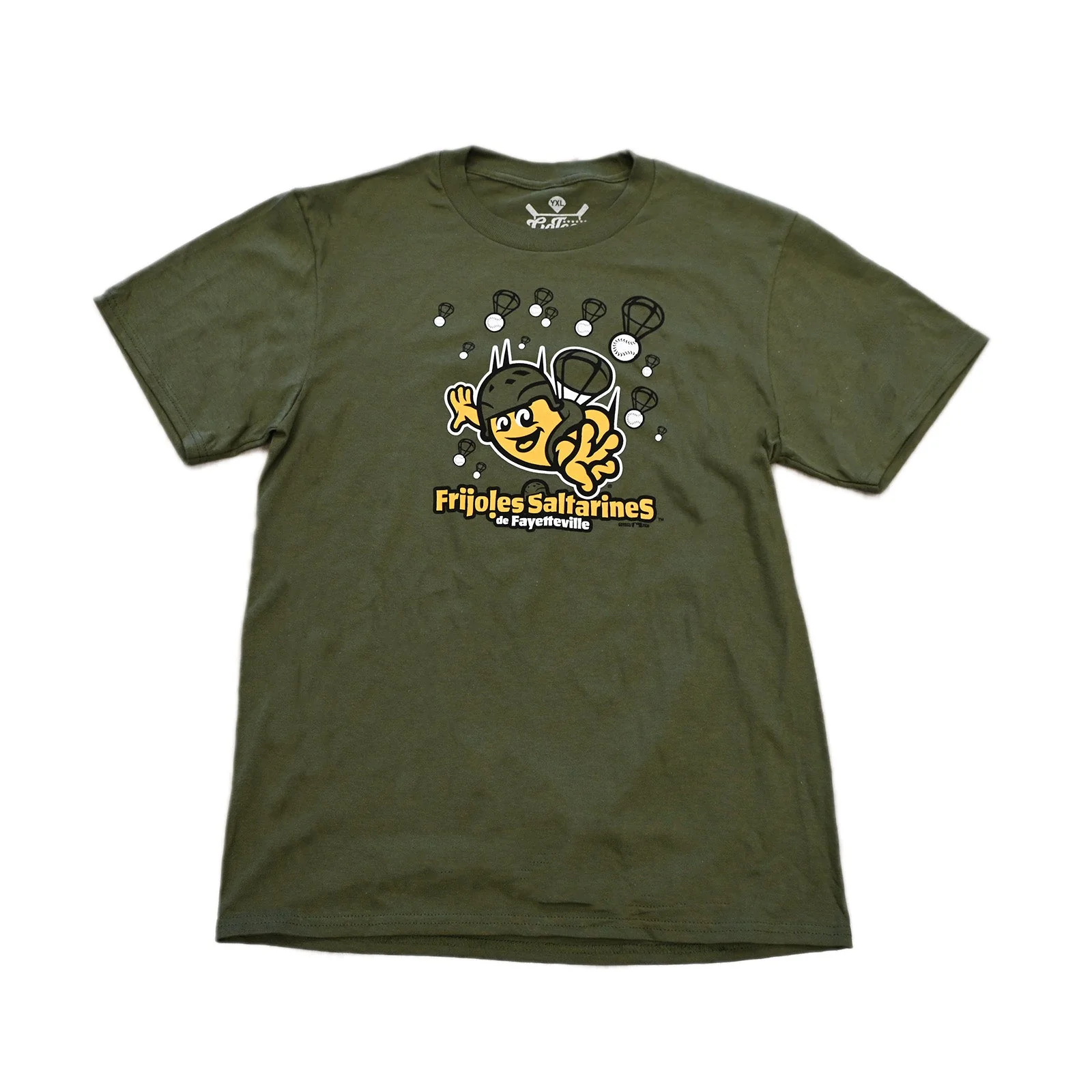 Fayetteville Woodpeckers Go Teez Frijoles Saltarines Youth Falling T-shirt