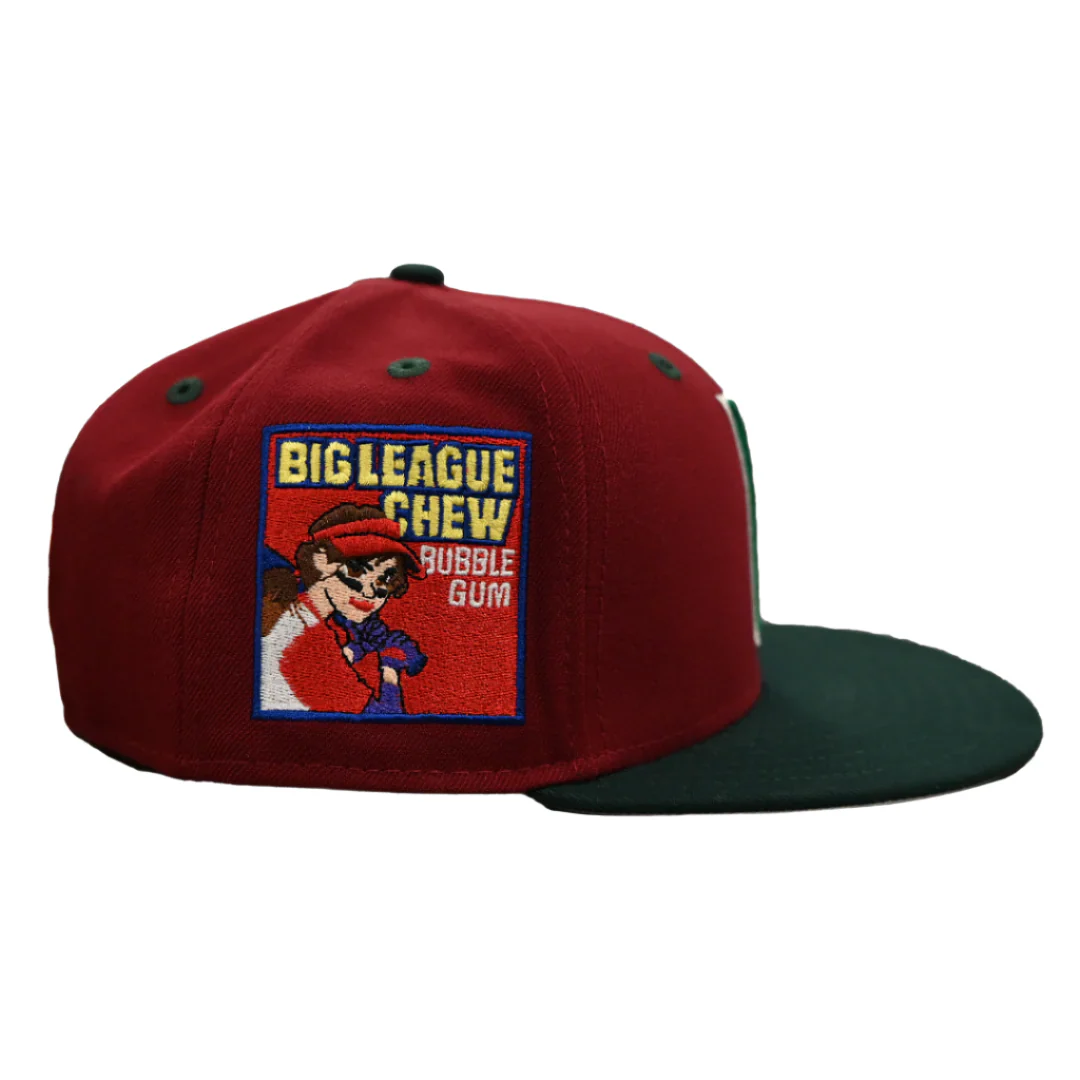 Fayetteville Woodpeckers New Era 59Fifty Big League Chew Strawberry Fitted Cap - Image 2