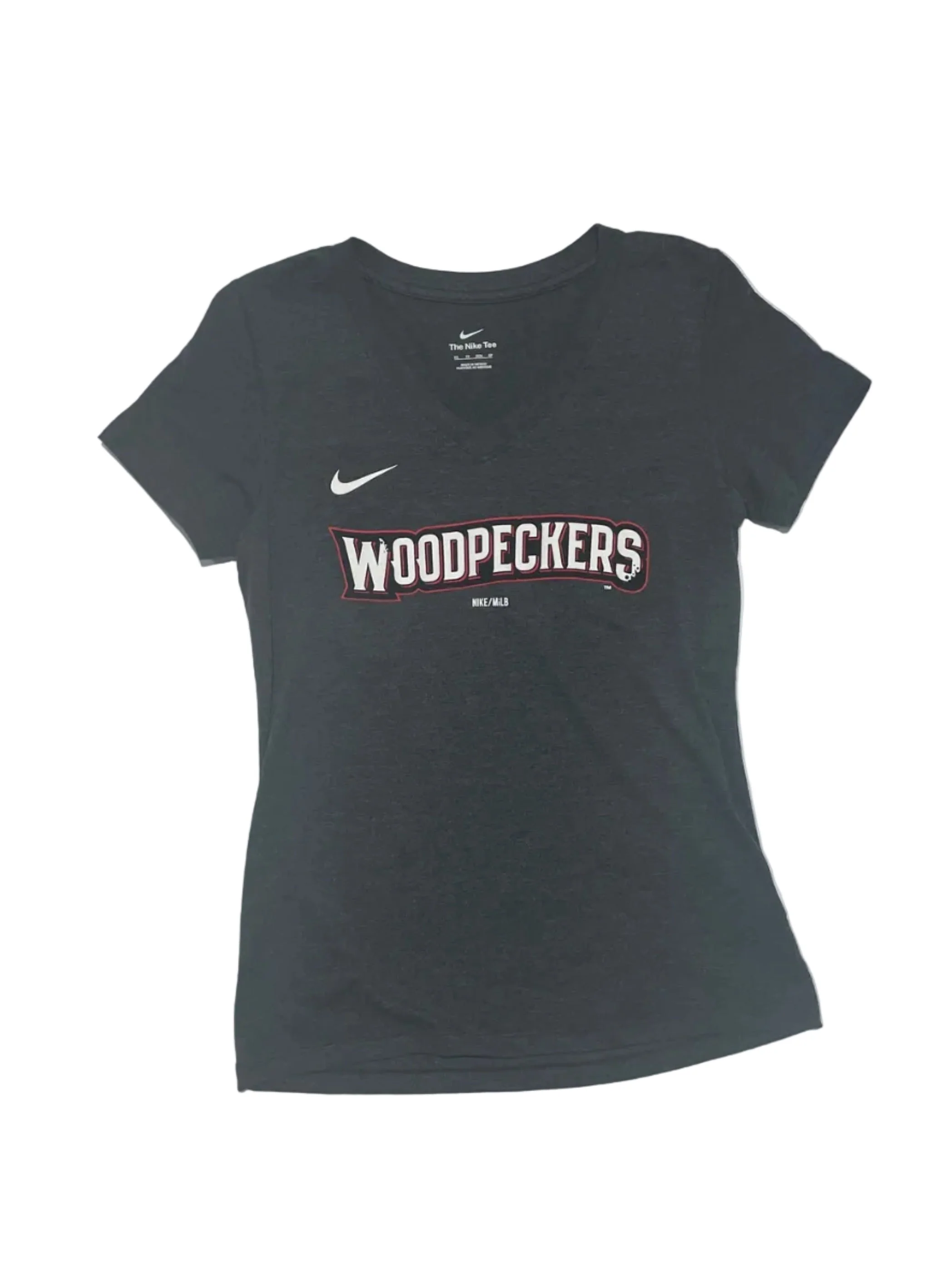 Fayetteville Woodpeckers Nike Women's Triblend V-neck T-shirt - Image 2