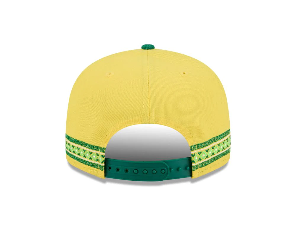 Fort Wayne Manzanas Luchadoras 2025 9FIFTY Yellow Snapback Cap - Image 3