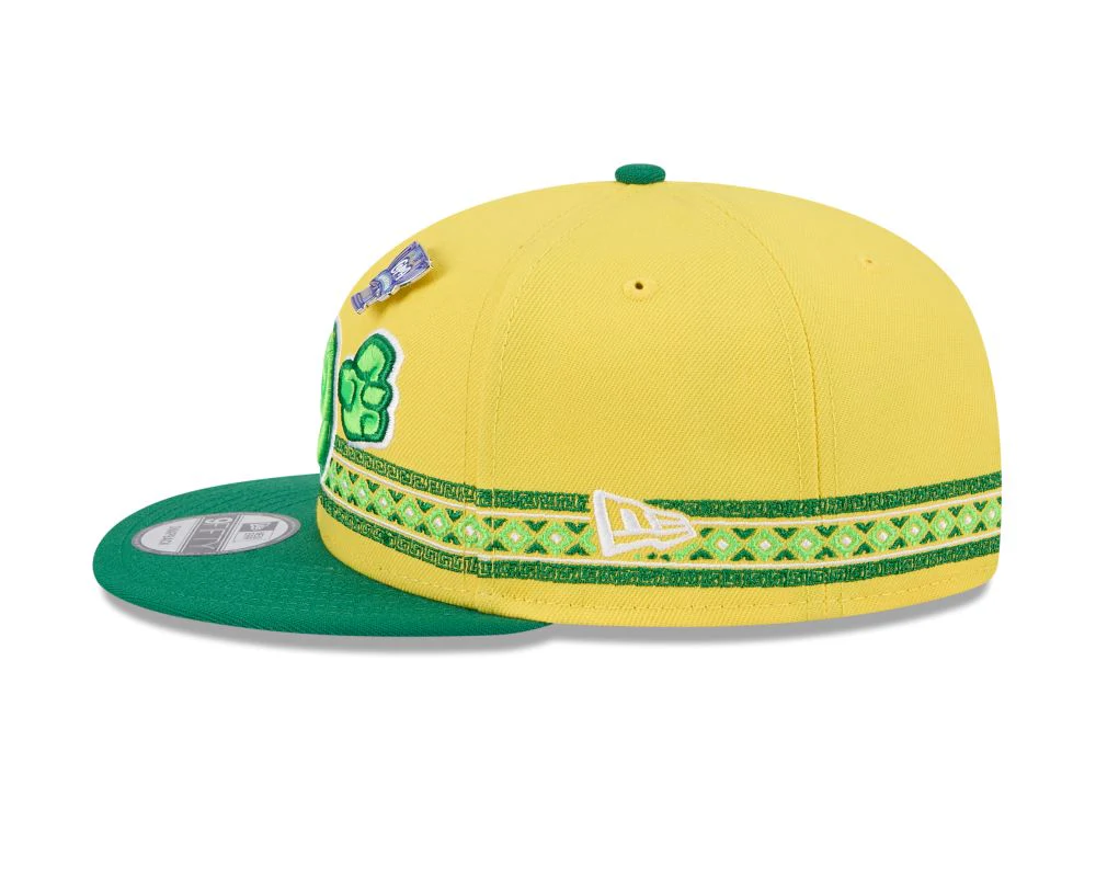 Fort Wayne Manzanas Luchadoras 2025 9FIFTY Yellow Snapback Cap - Image 5