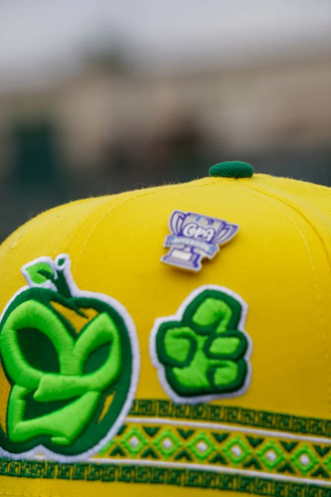 Fort Wayne Manzanas Luchadoras 2025 9FIFTY Yellow Snapback Cap - Image 7