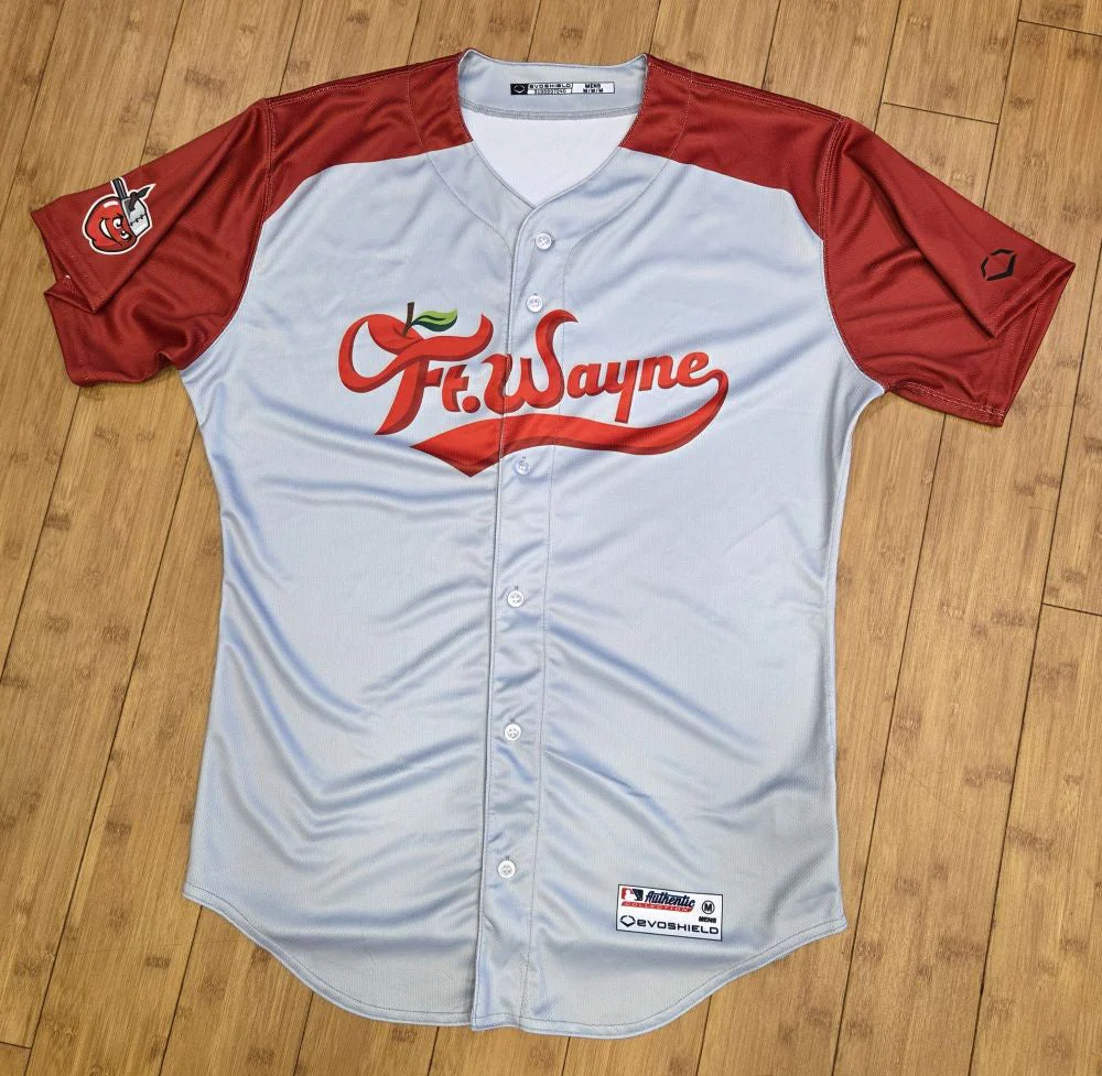 Fort Wayne TinCaps 2026 Adult Road Red & Gray Jersey