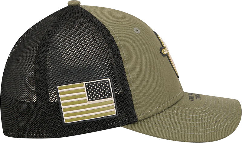Fort Wayne TinCaps 2026 Armed Forces Specialty 39THIRTYMC Green Black Mesh Cap - Image 5