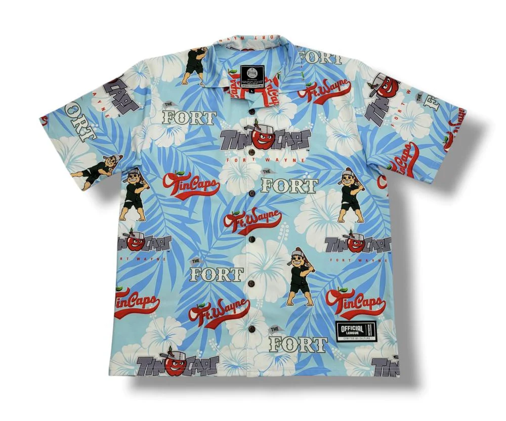 Fort Wayne TinCaps 2026 Blue Hawaiian Shirt