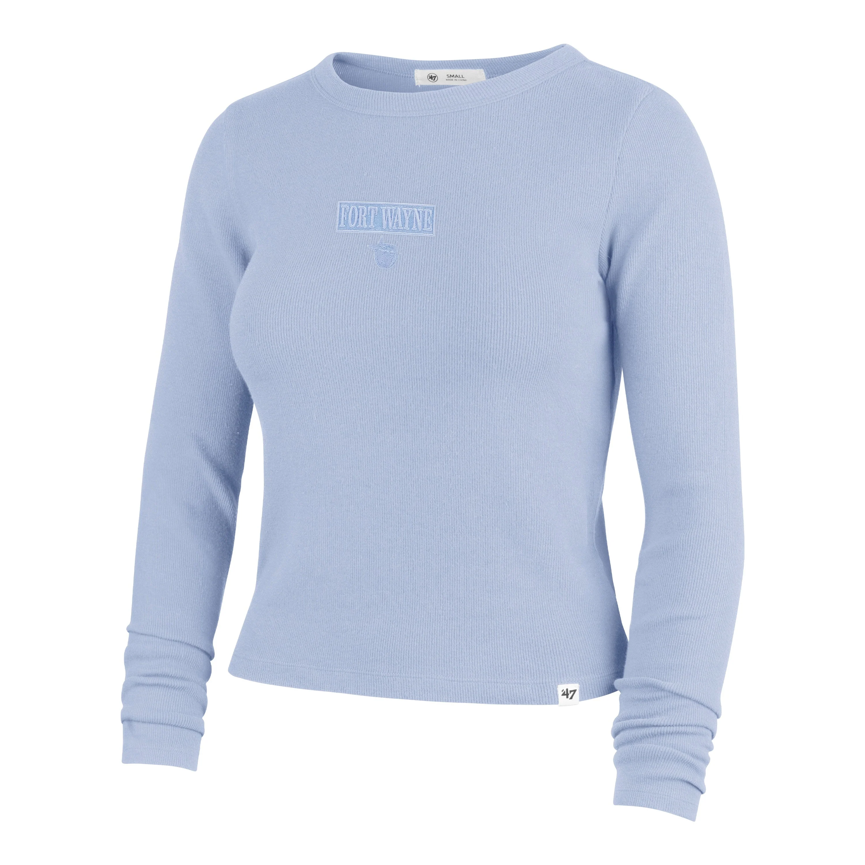 Fort Wayne TinCaps Baby Rib Mist Ladies LS