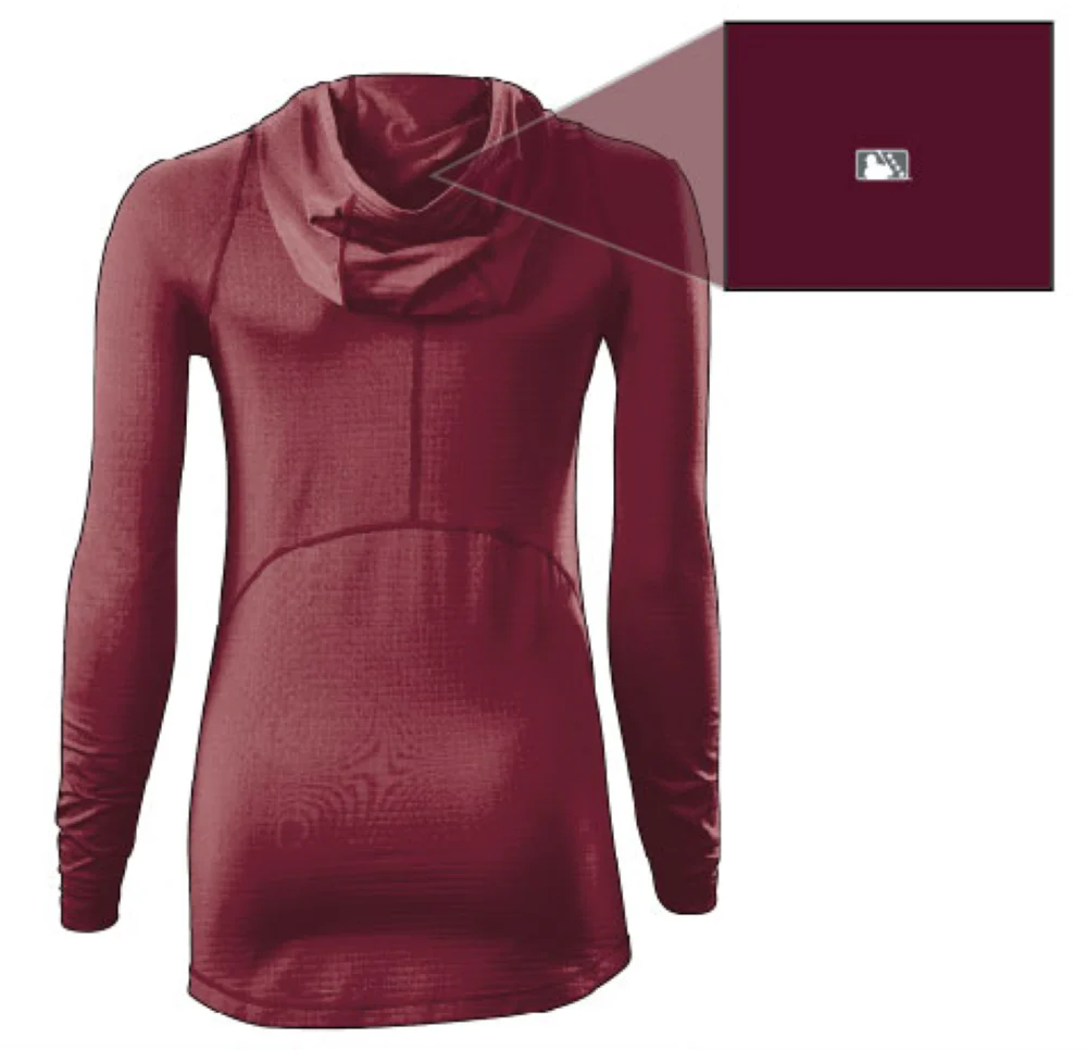 Fort Wayne TinCaps Plum Ladies LS Training Hoodie - Image 2