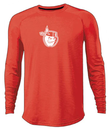 Fort Wayne TinCaps Scarlet Apple LS Training Tee