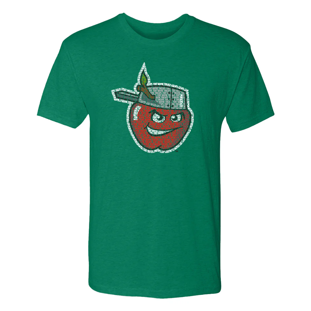 Fort Wayne TinCaps Spelled Out Green Tee