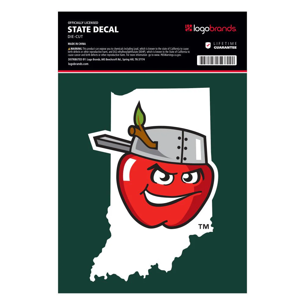Fort Wayne TinCaps State Die Cut Decal