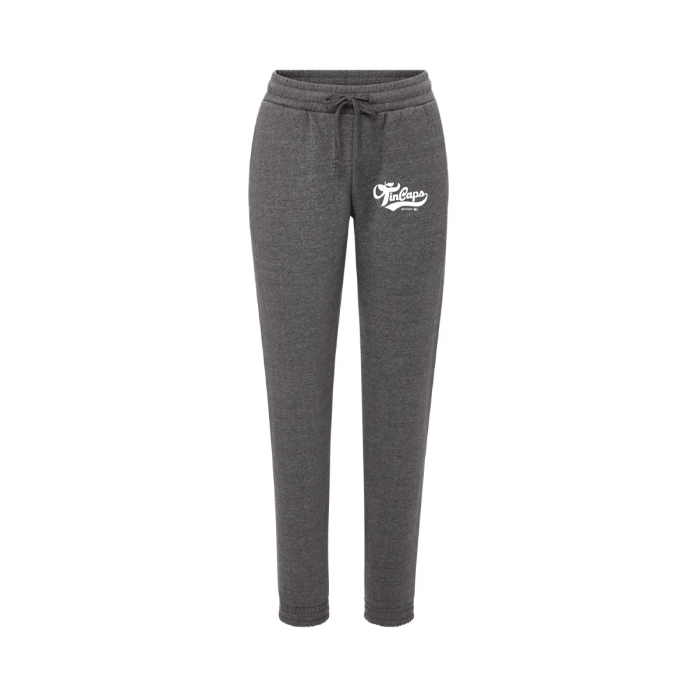 Fort Wayne TinCaps Vintage Fleece Ladies Charcoal Jogger
