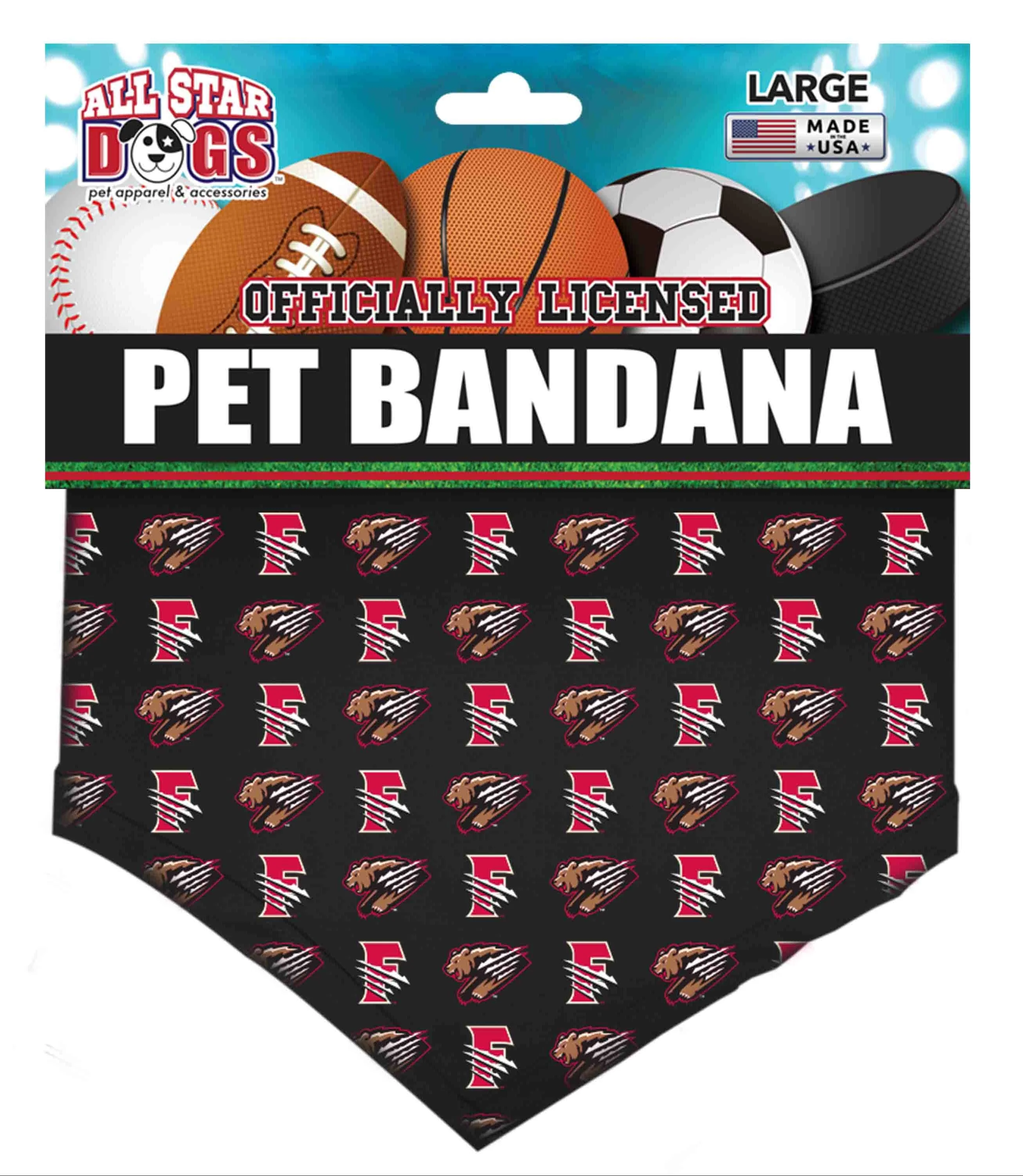 Fresno Grizzlies Pet Bandana