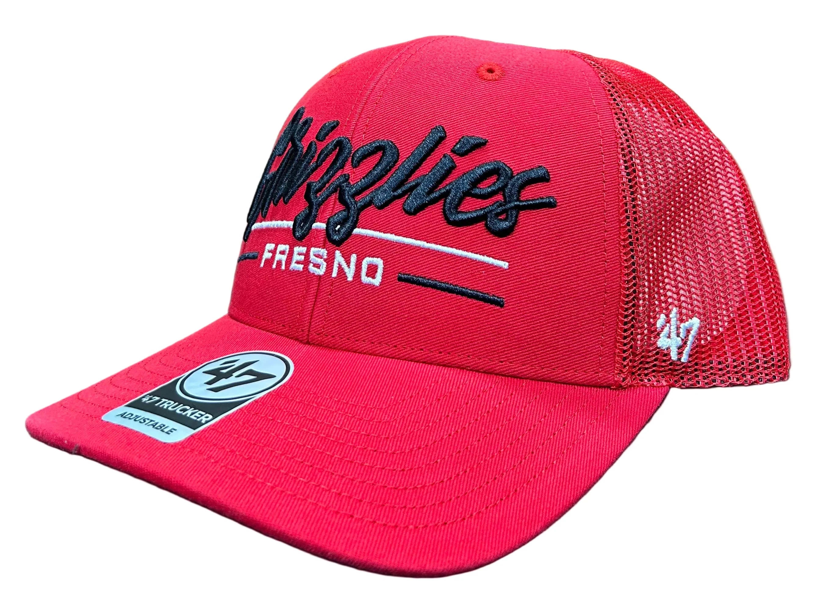 Fresno Grizzlies Red Garner Trucker Adj