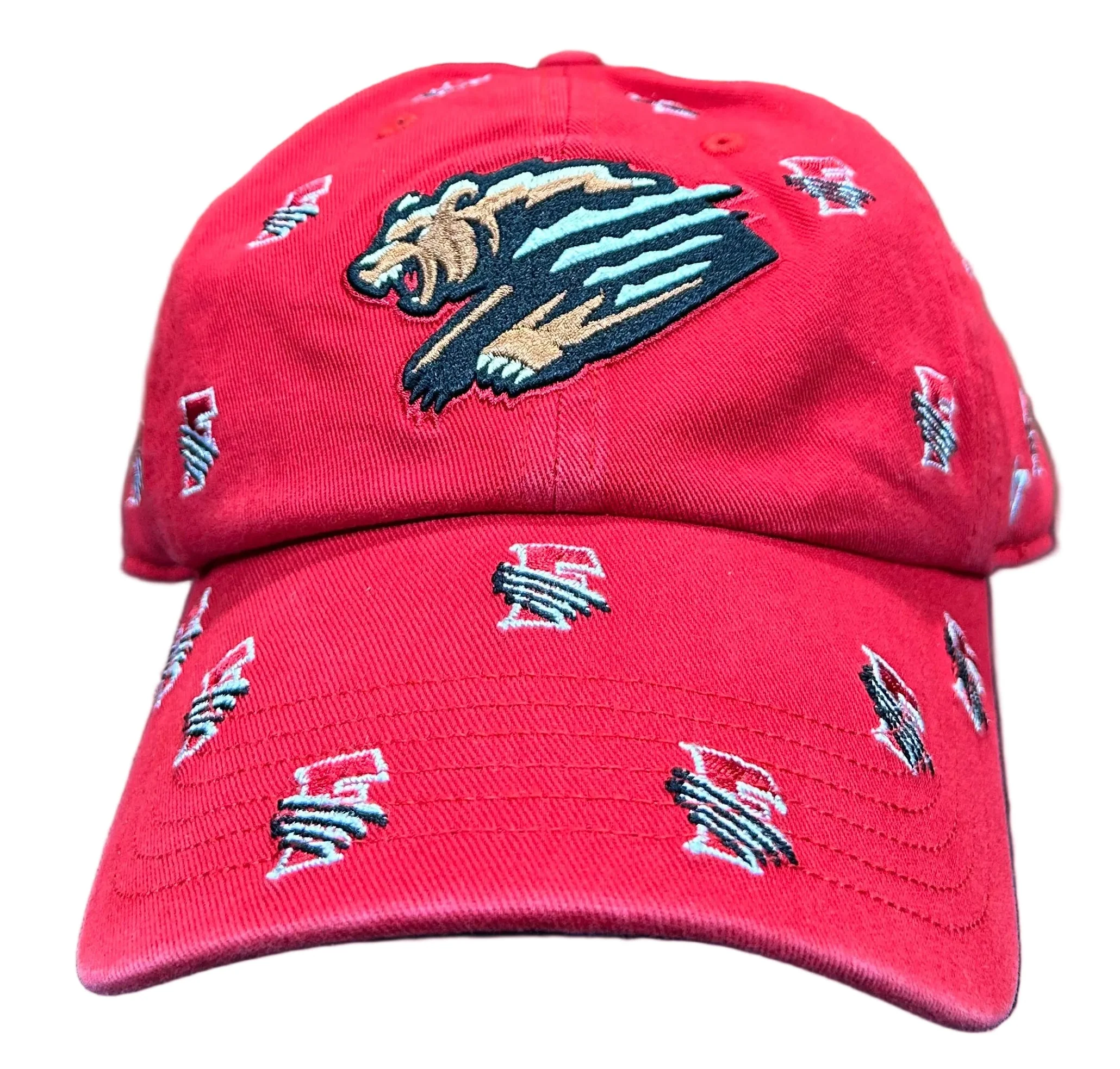 Fresno Grizzlies Women's Red Confetti Clean Up Adj - Image 2