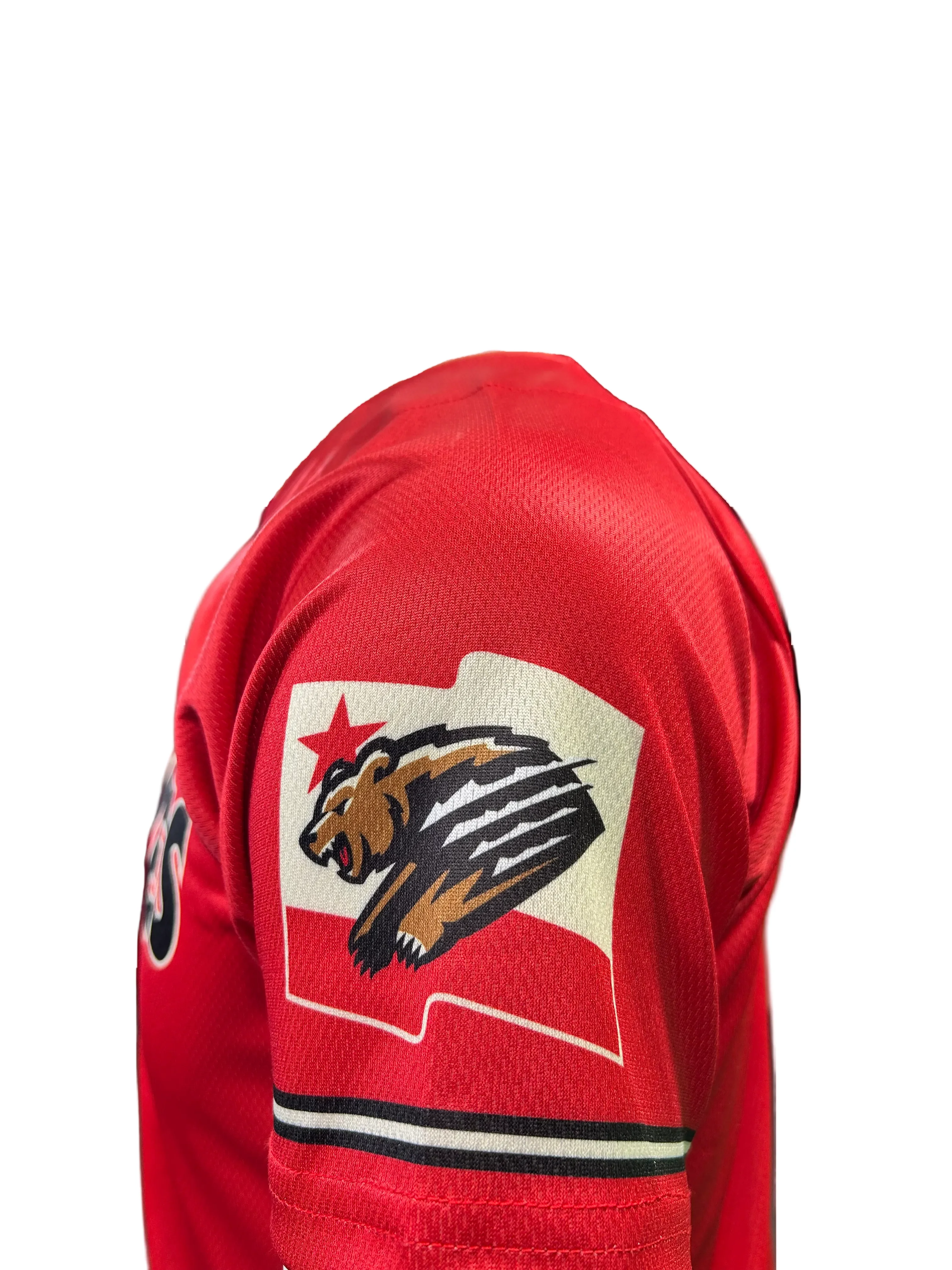 Fresno Grizzlies Youth Red Home Replica Jersey - Image 2