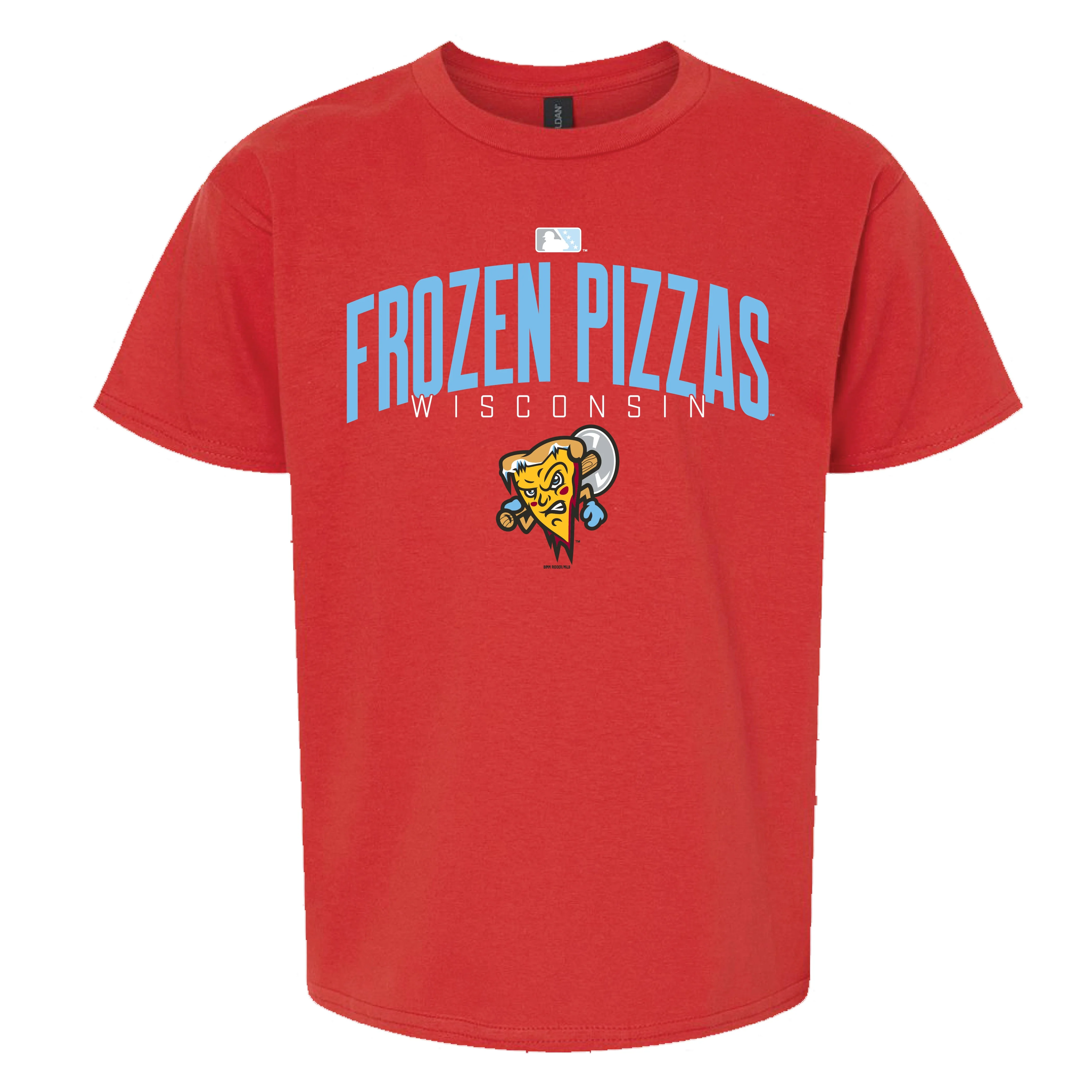 Frozen Pizzas YOUTH Bimm Ridder Red Softstyle Tee