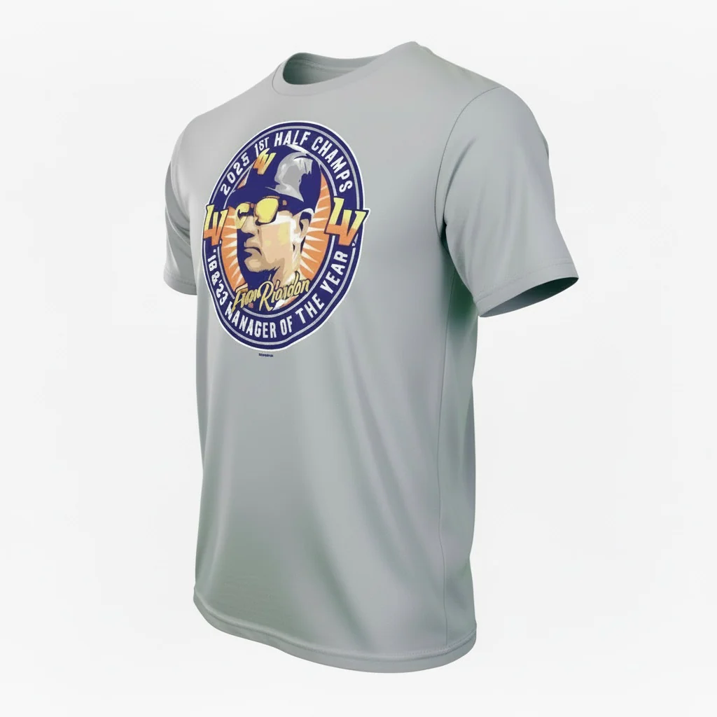 GoTeez 2025 Manager Fran Riordan Gray Tri-Blend Short Sleeve T-Shirt