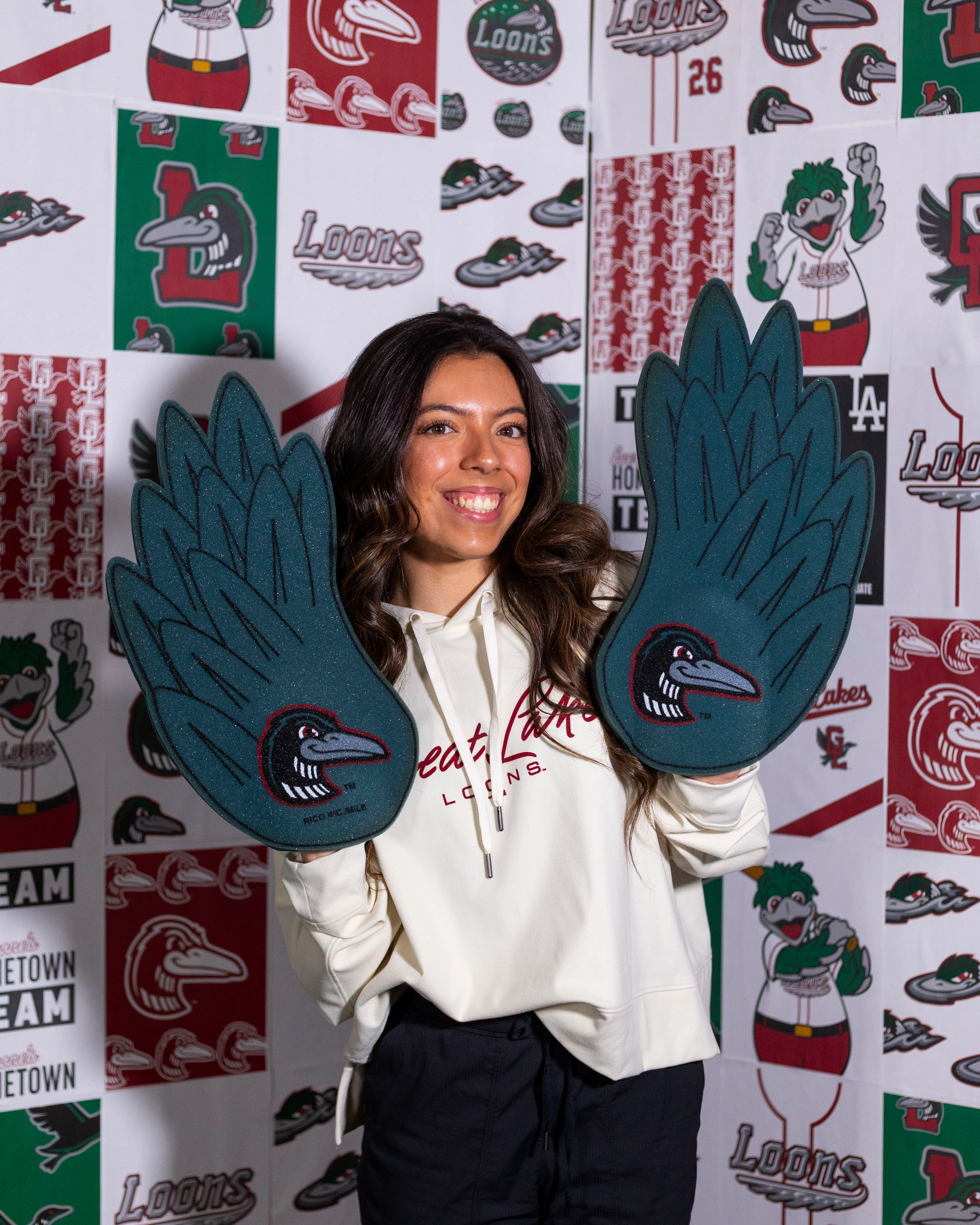 Great Lakes Loons Funky Feather Foam Wing - Image 2