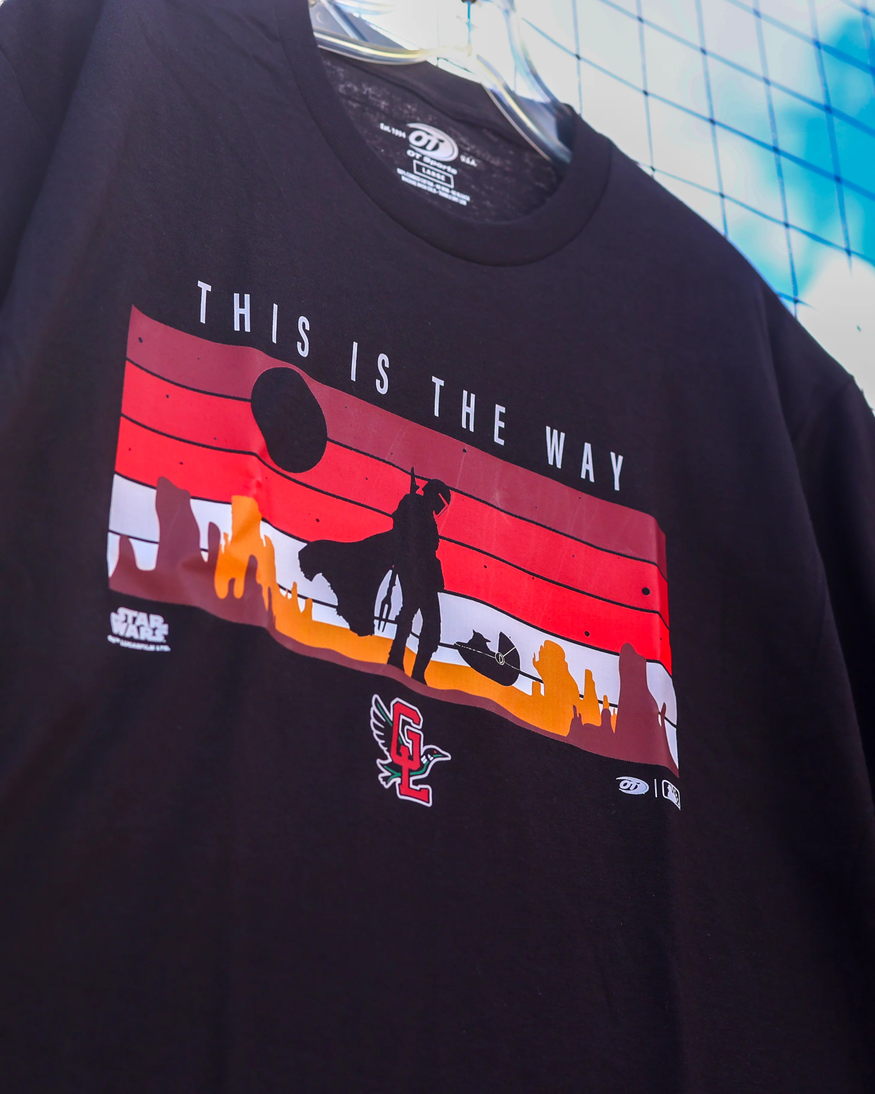 Great Lakes Loons Star Wars Mandalorian T-shirt - Image 2