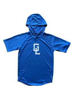 Great Lakes Loons Wilson Evoshield Royal Blue GL Short Sleeve Hoodie - Image 2