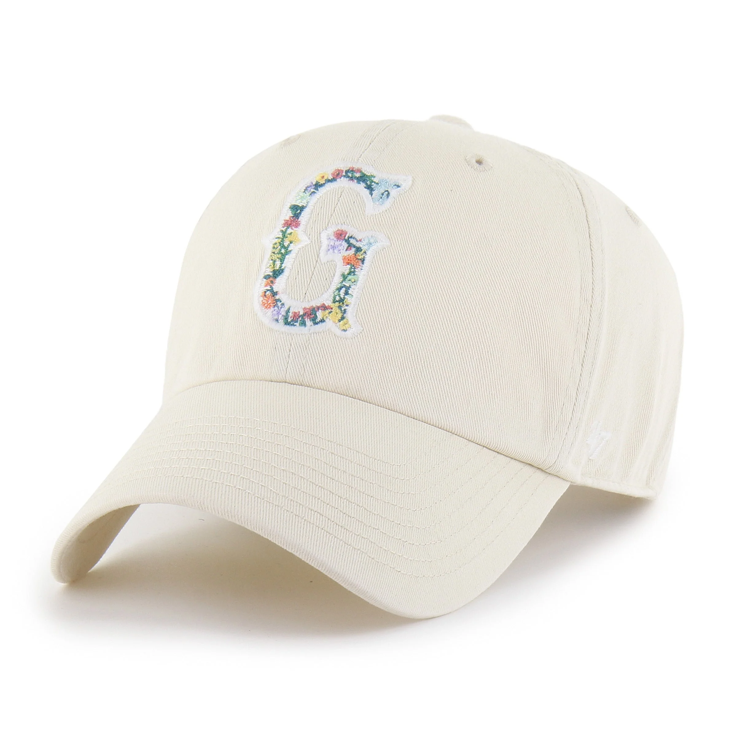 Greenville Drive 47 Brand Bone Floral Filled G Clean UP Hat