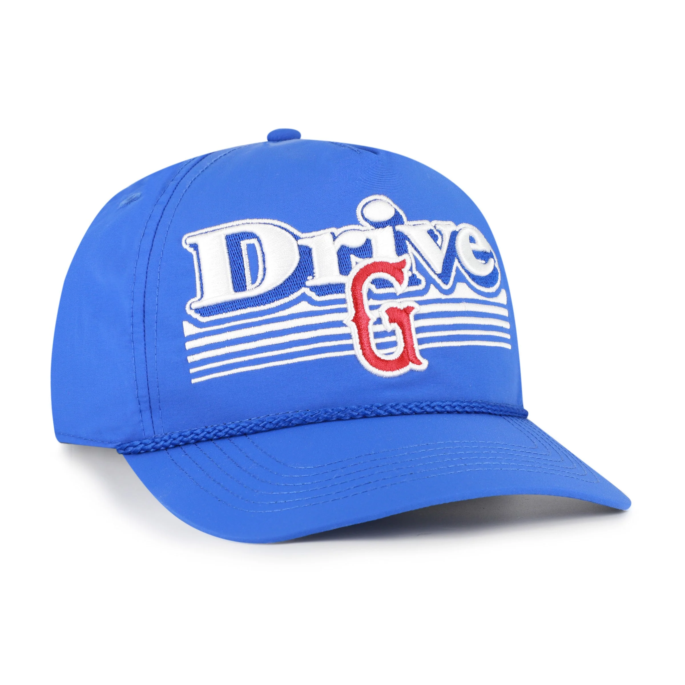 Greenville Drive 47 Brand Royal Nylon Script Fade Hitch Hat - Image 2