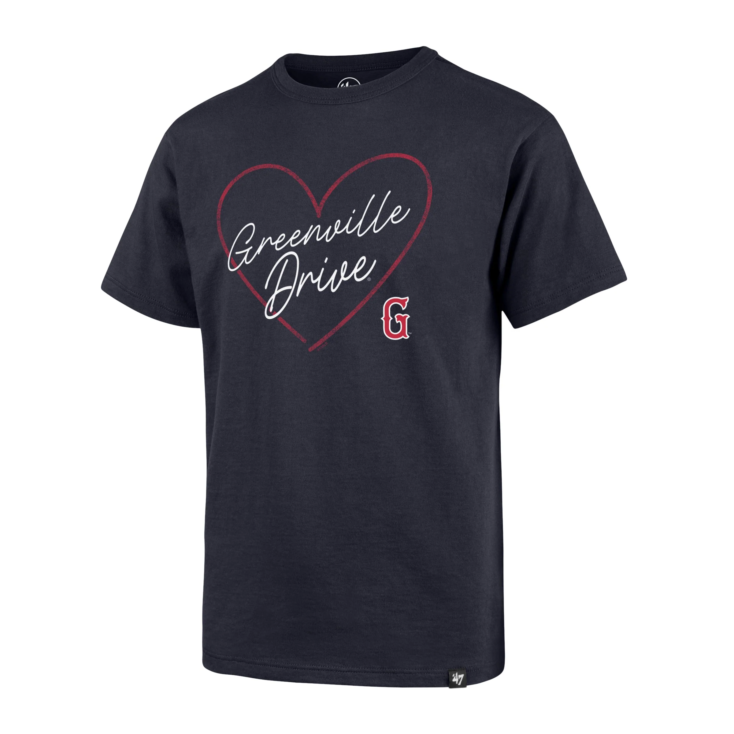 Greenville Drive 47 Brand Youth Navy Lovestruck Tee