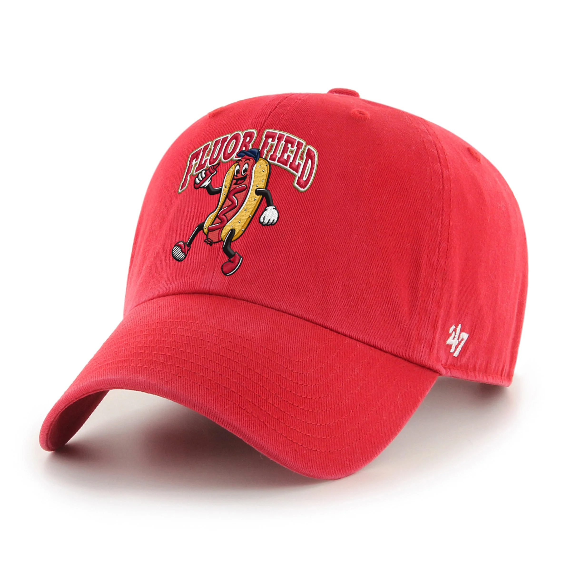 Greenville Drive 47 Brand Youth Red Hot Dog Clean Up Hat