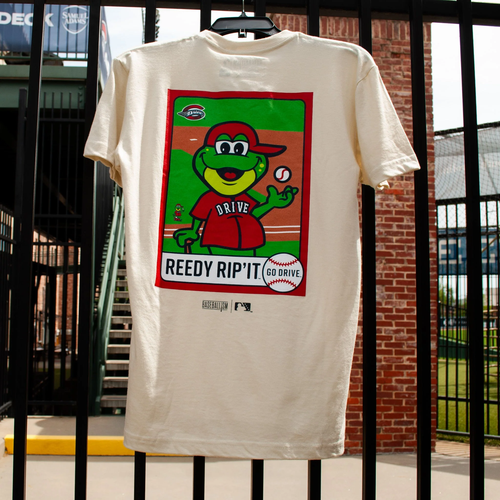 Greenville Drive Baseballism Cream Reedy Tee - Image 2