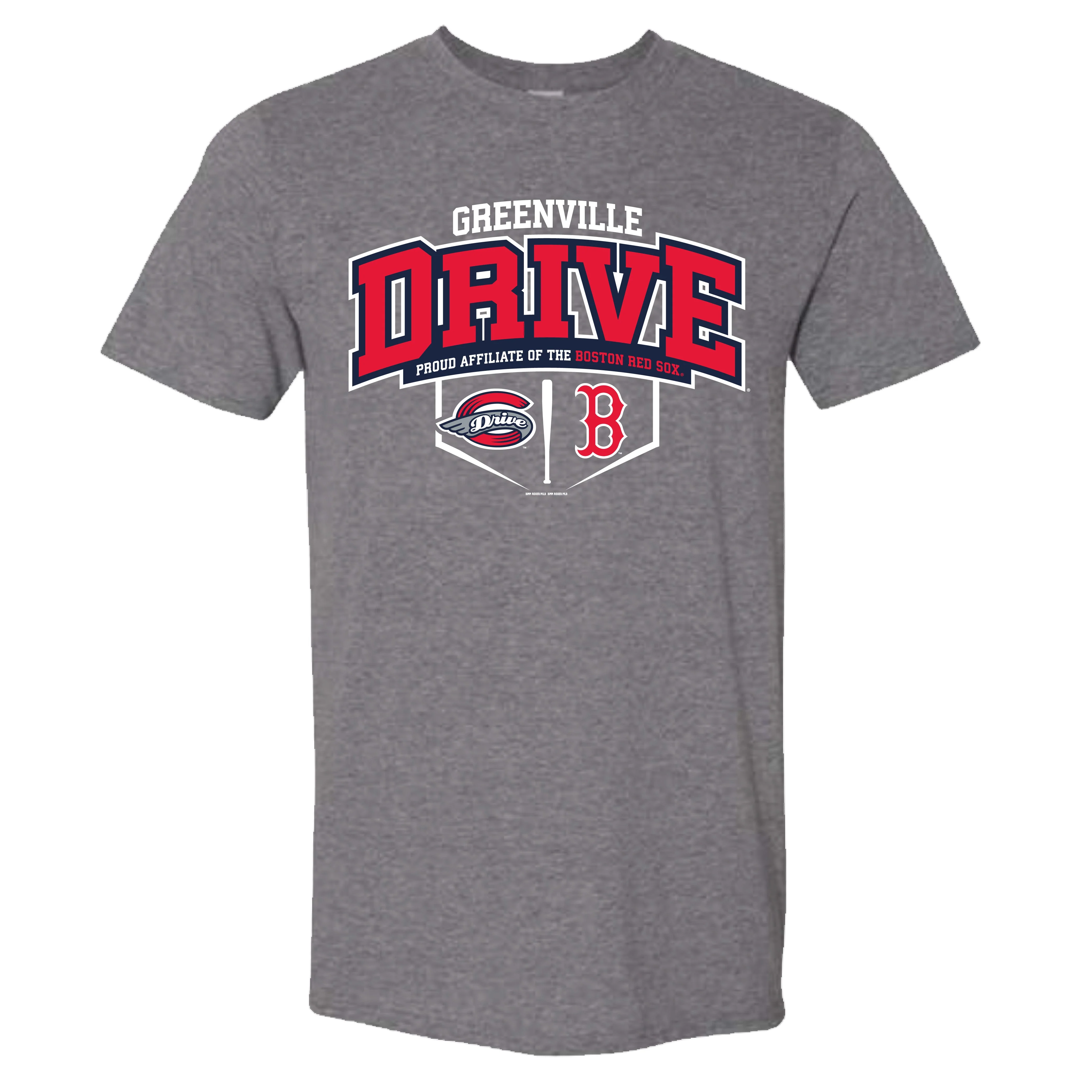 Greenville Drive Bimm Ridder Dark Gray Affiliate Tee