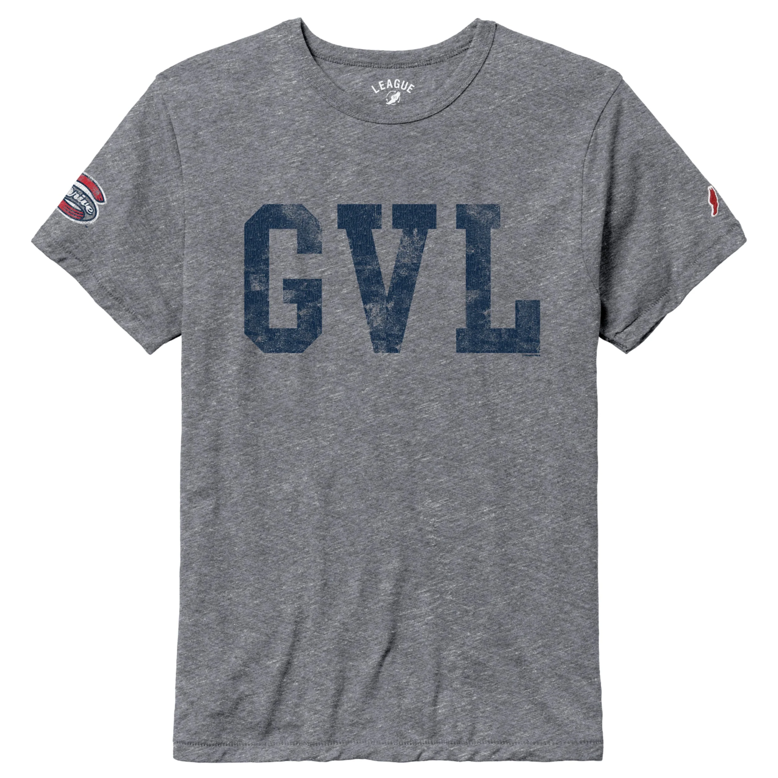 Greenville Drive League Victory Gray GVL Tee