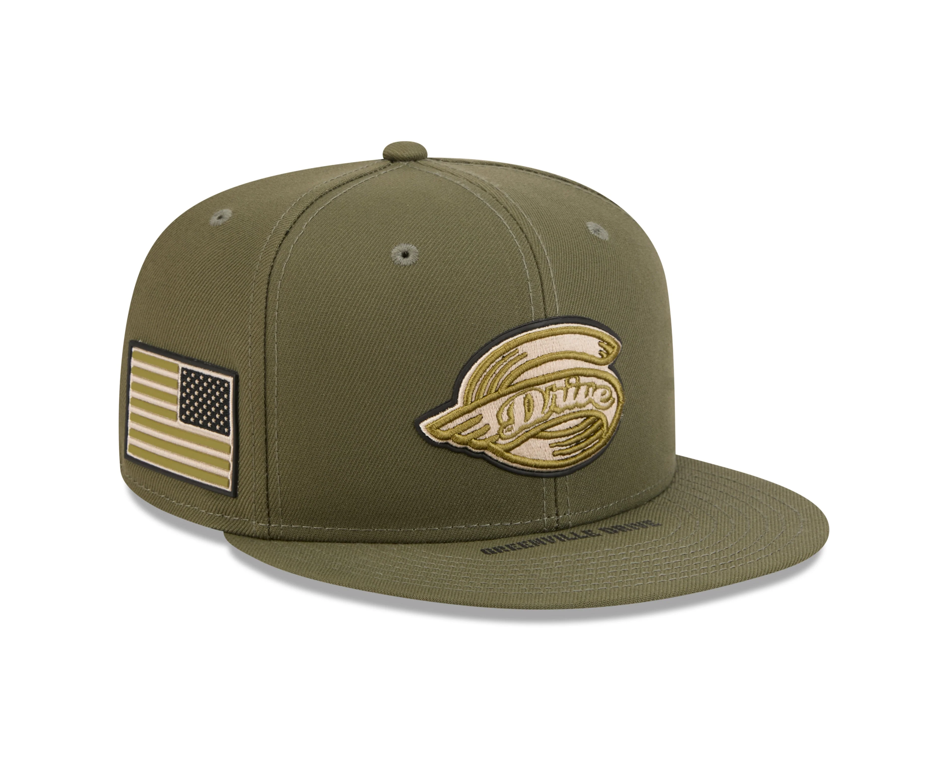 Greenville Drive New Era 2026 On Field Armed Forces Day 59FIFTY Hat - Image 2